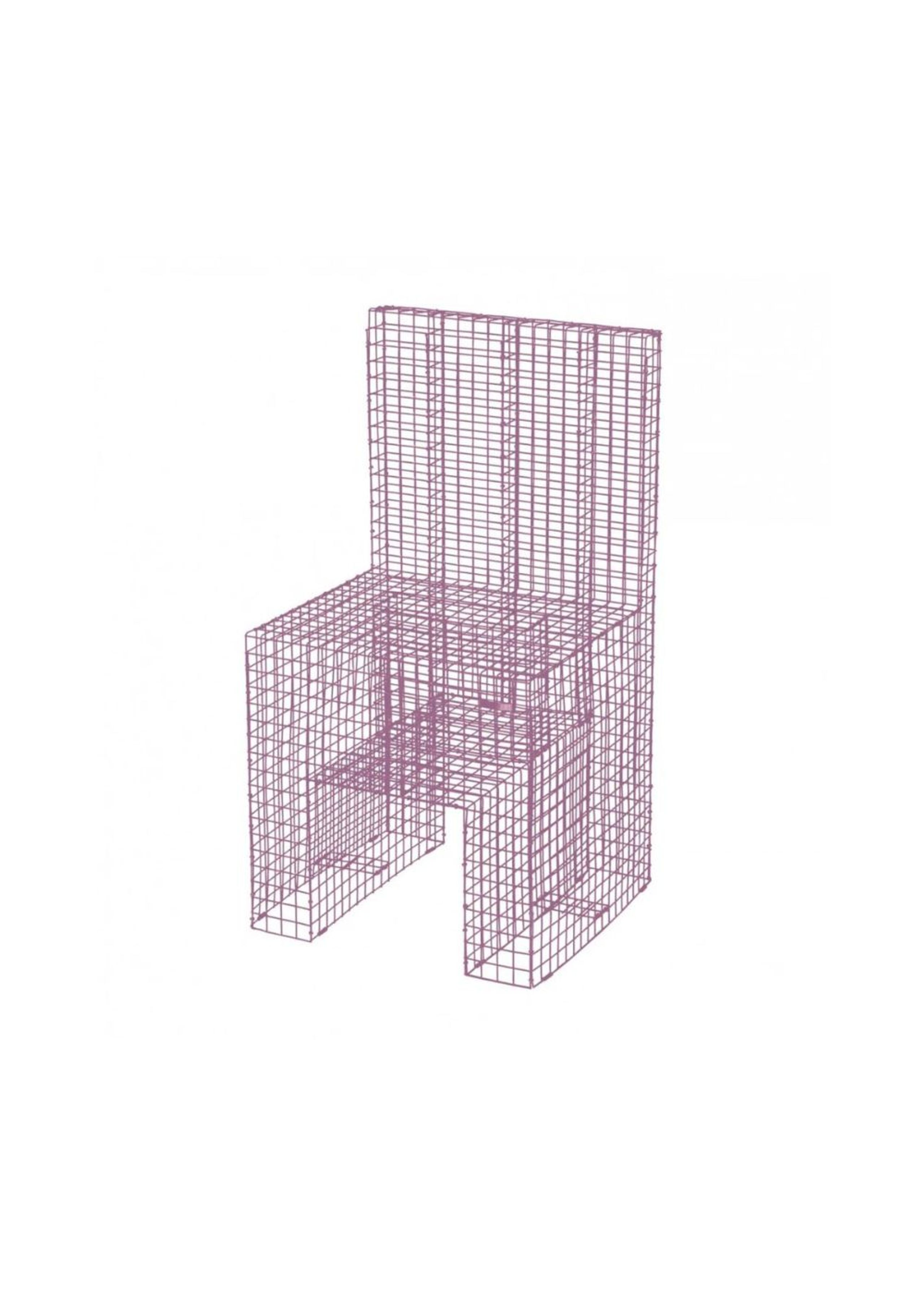 Kalager Design - Spisebordsstol - Wire Chair High Back - Pink