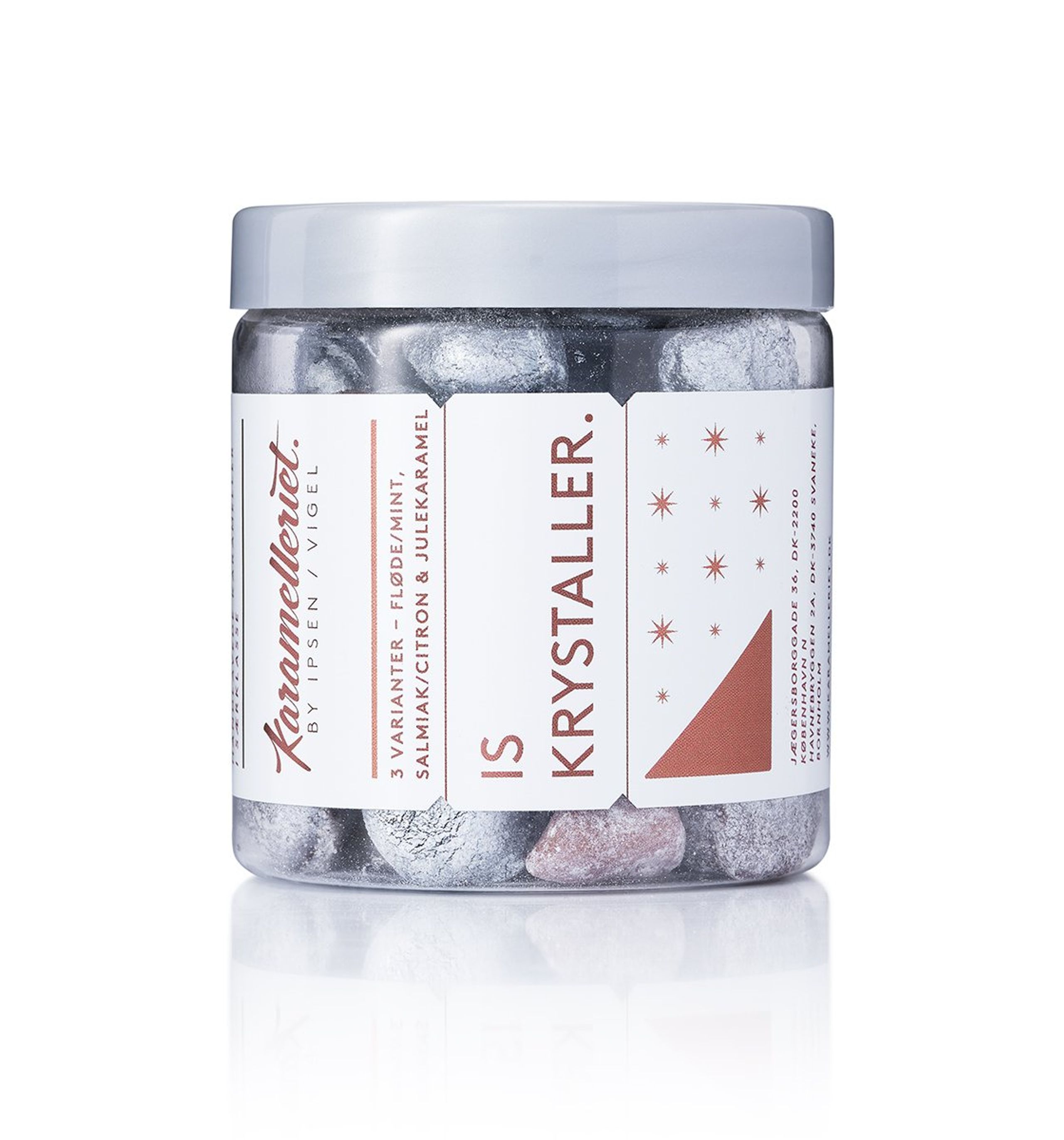 Karamelleriet - Karamel - White christmas iskrystaller - White christmas