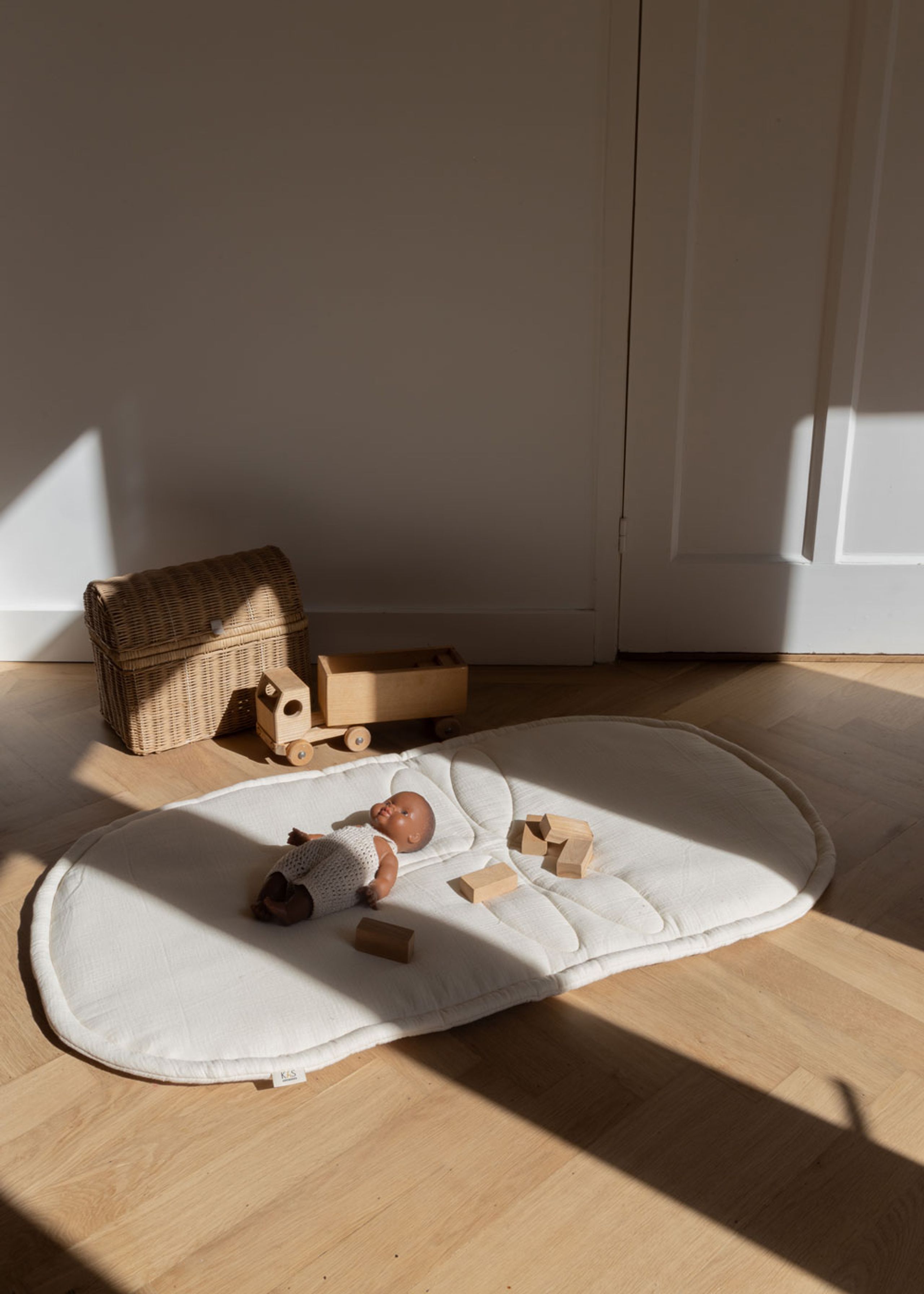 KAS Kopenhagen - Child storage box - Raffia basket - Sand