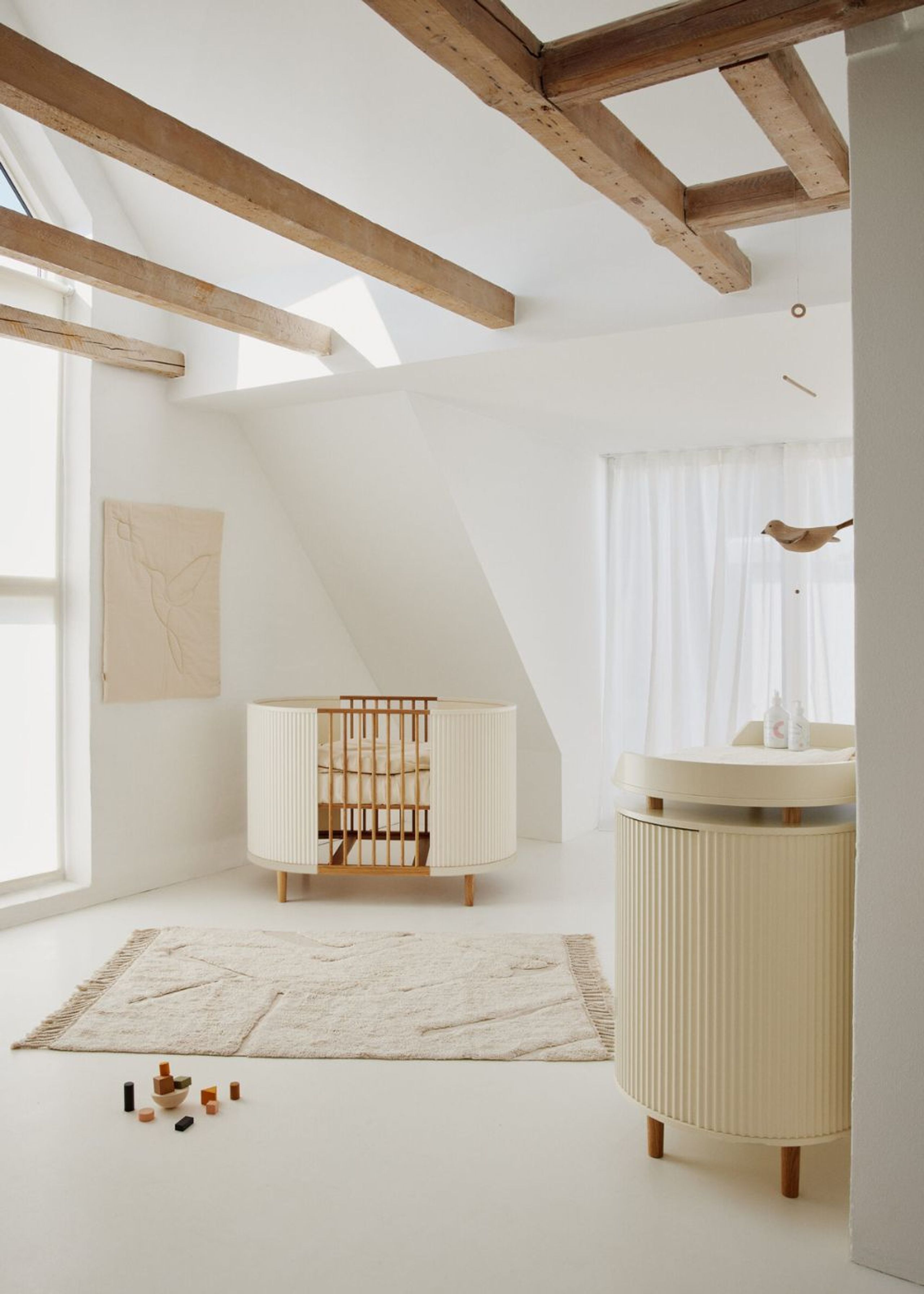 KAS Kopenhagen - Children's bed - KAI Baby Cot - Cream Oak