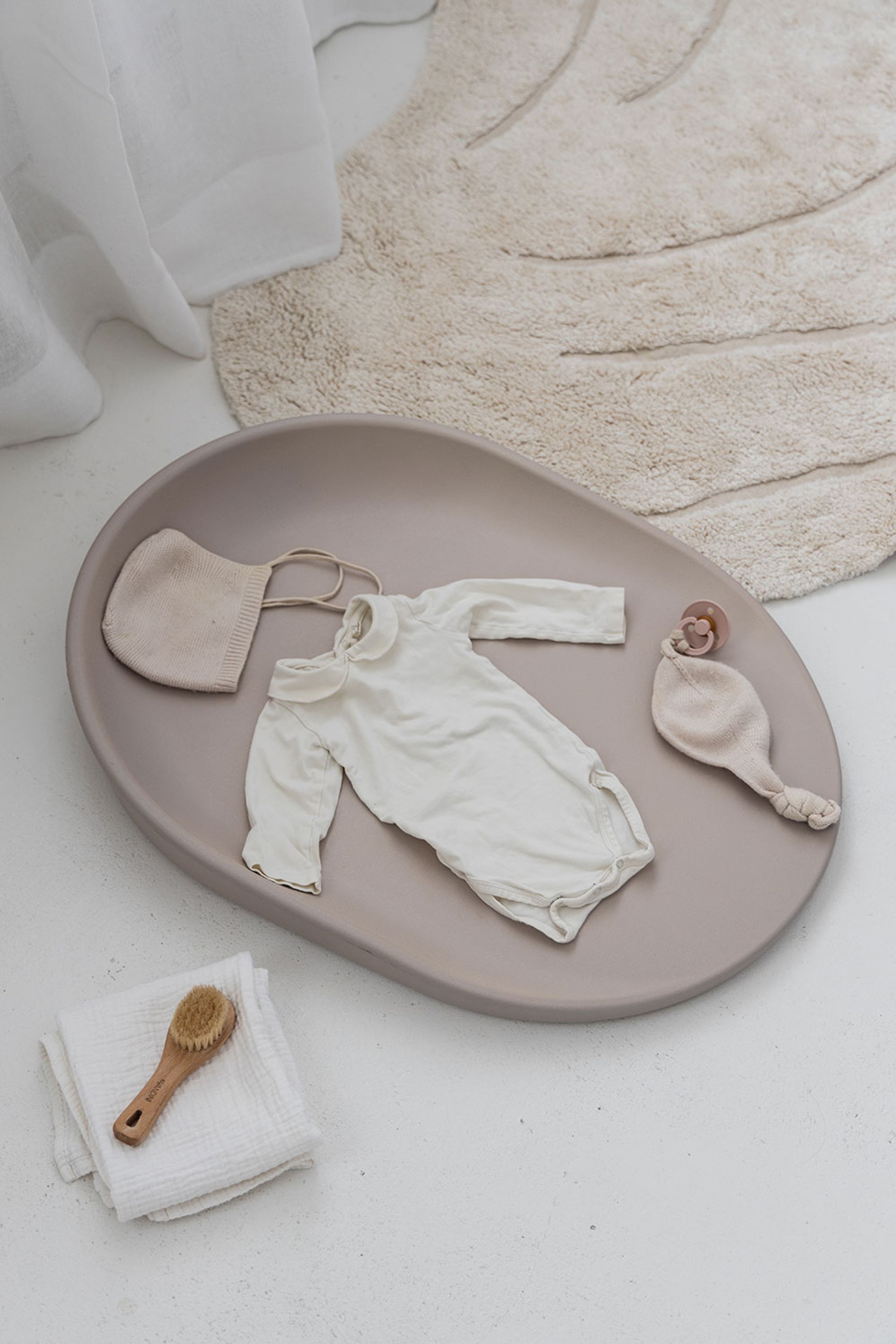 KAS Kopenhagen - - Kai Changing Mat - Brown Pebble