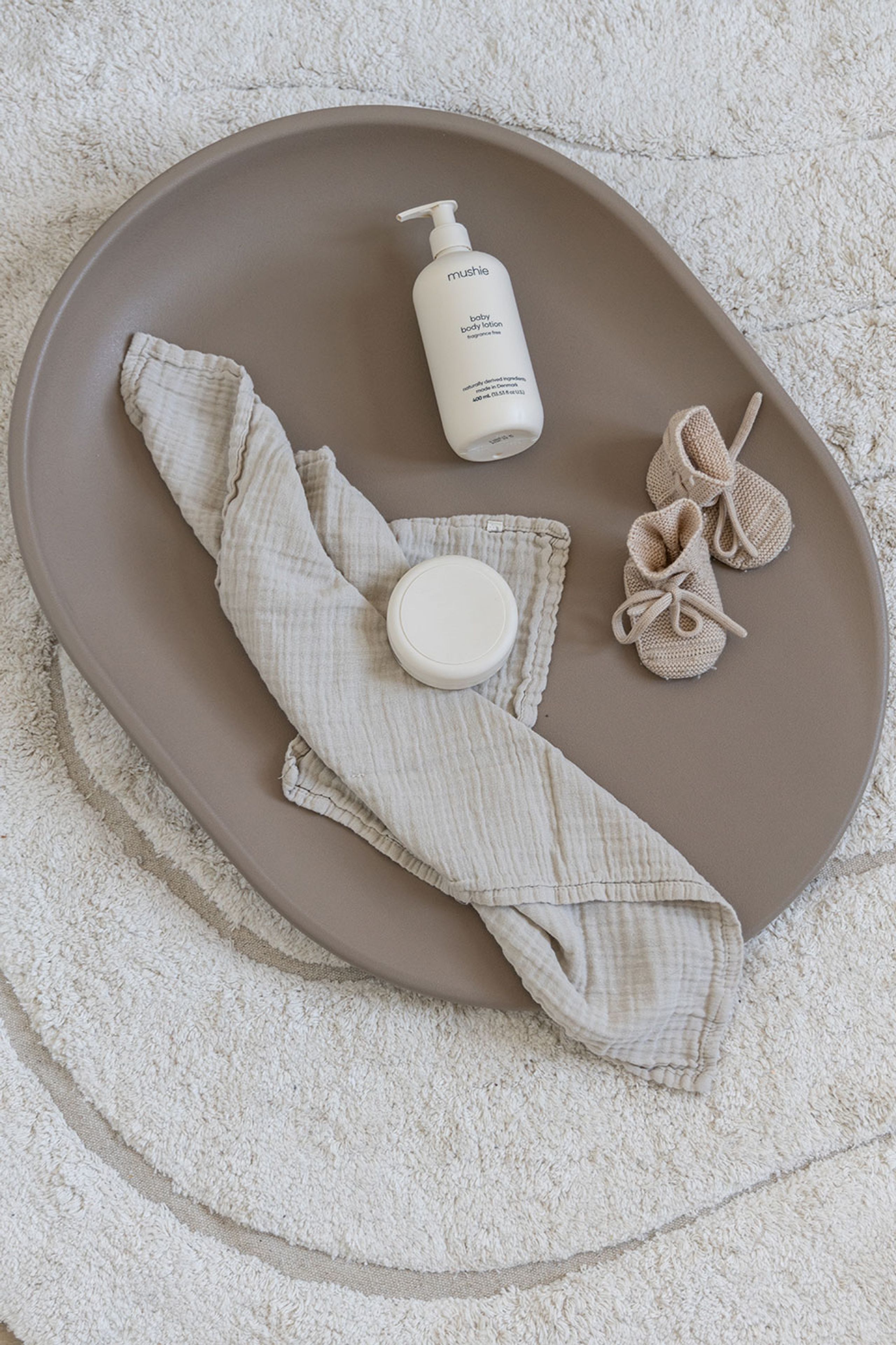 KAS Kopenhagen - - Kai Changing Mat - Brown Pebble