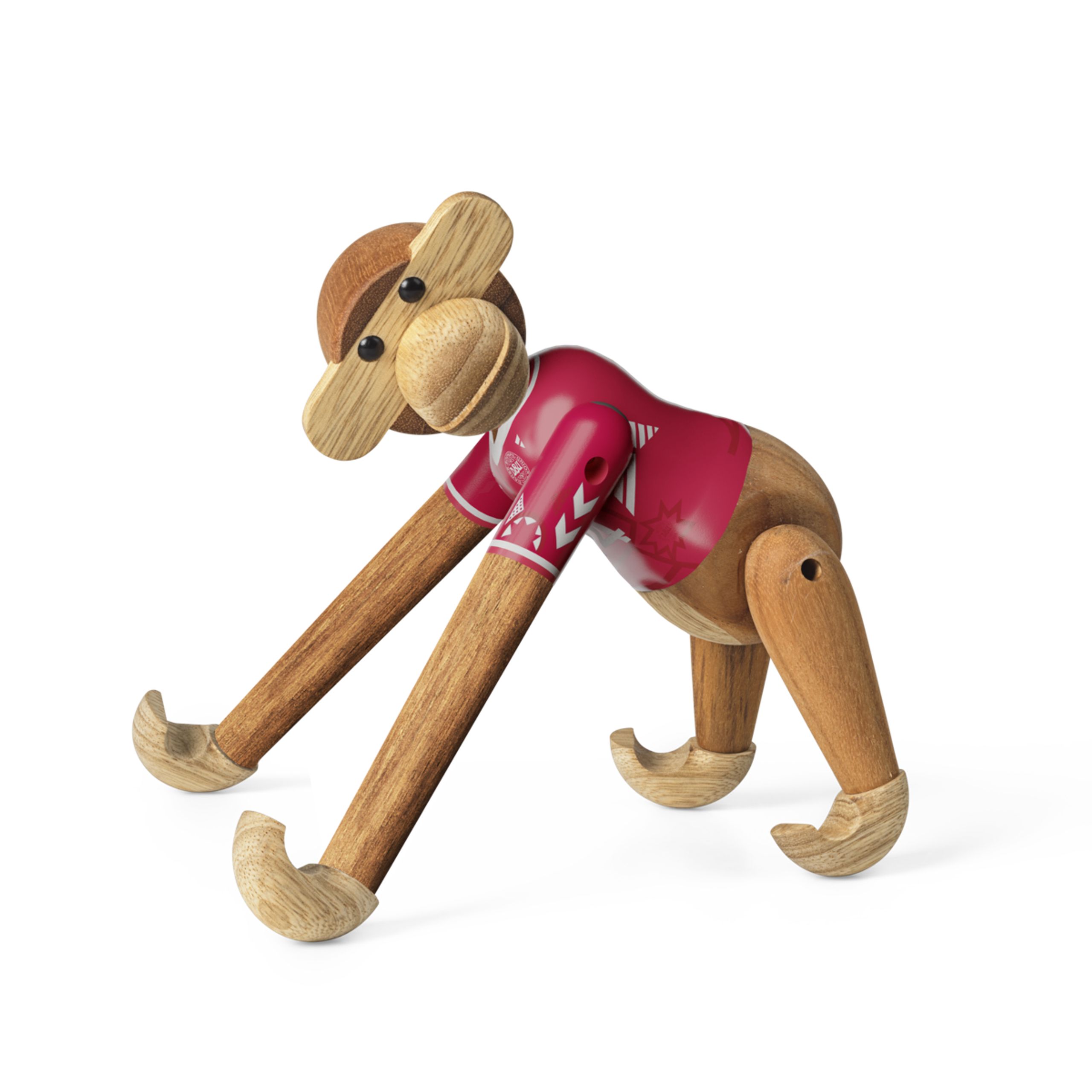 Kay Bojesen Denmark - Figuur - Monkey x DBU - Woman 2024 small teak/limba