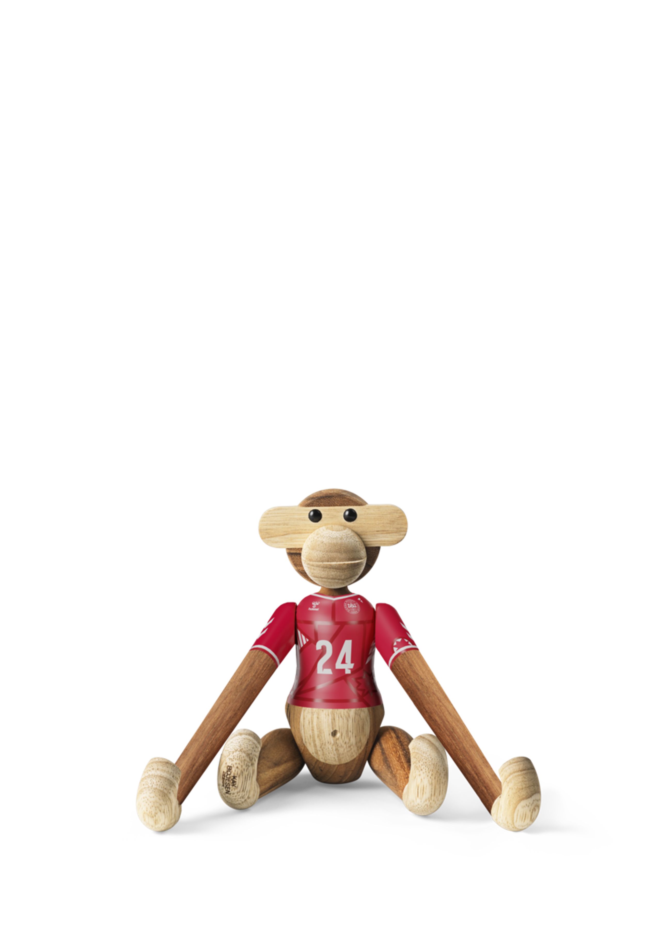 Kay Bojesen Denmark - Figuur - Monkey x DBU - Woman 2024 small teak/limba