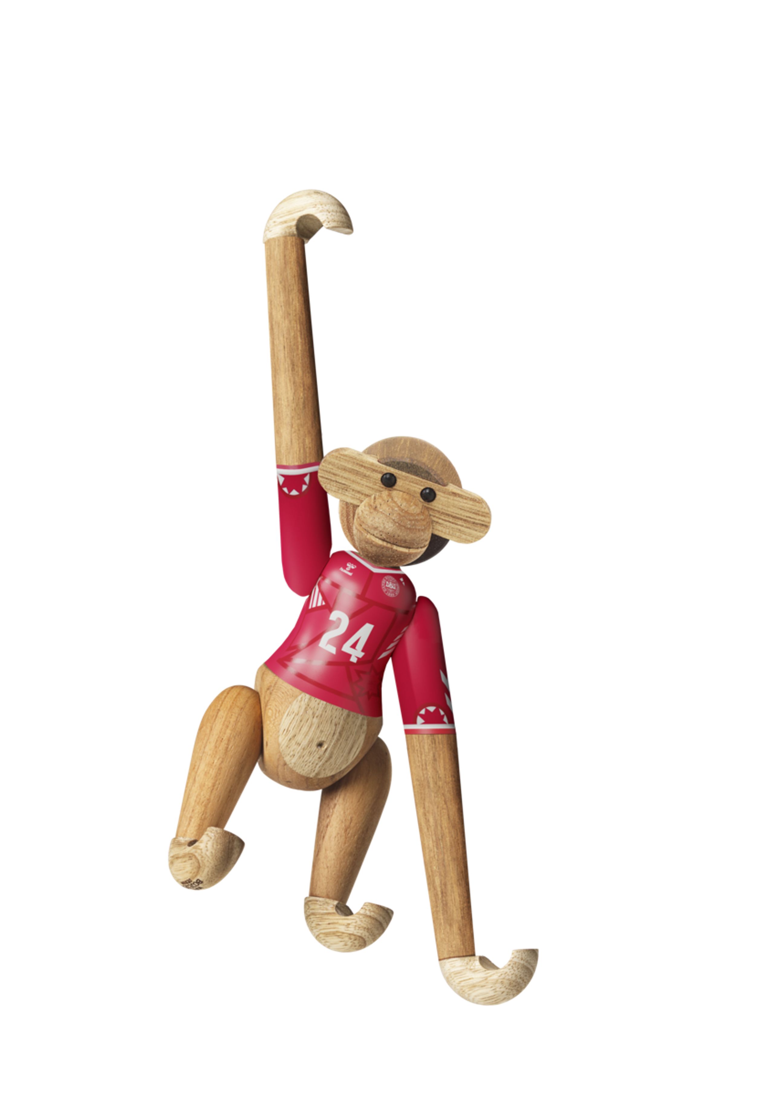 Kay Bojesen Denmark - Obrázok - Monkey x DBU - Woman 2024 mini teak/limba