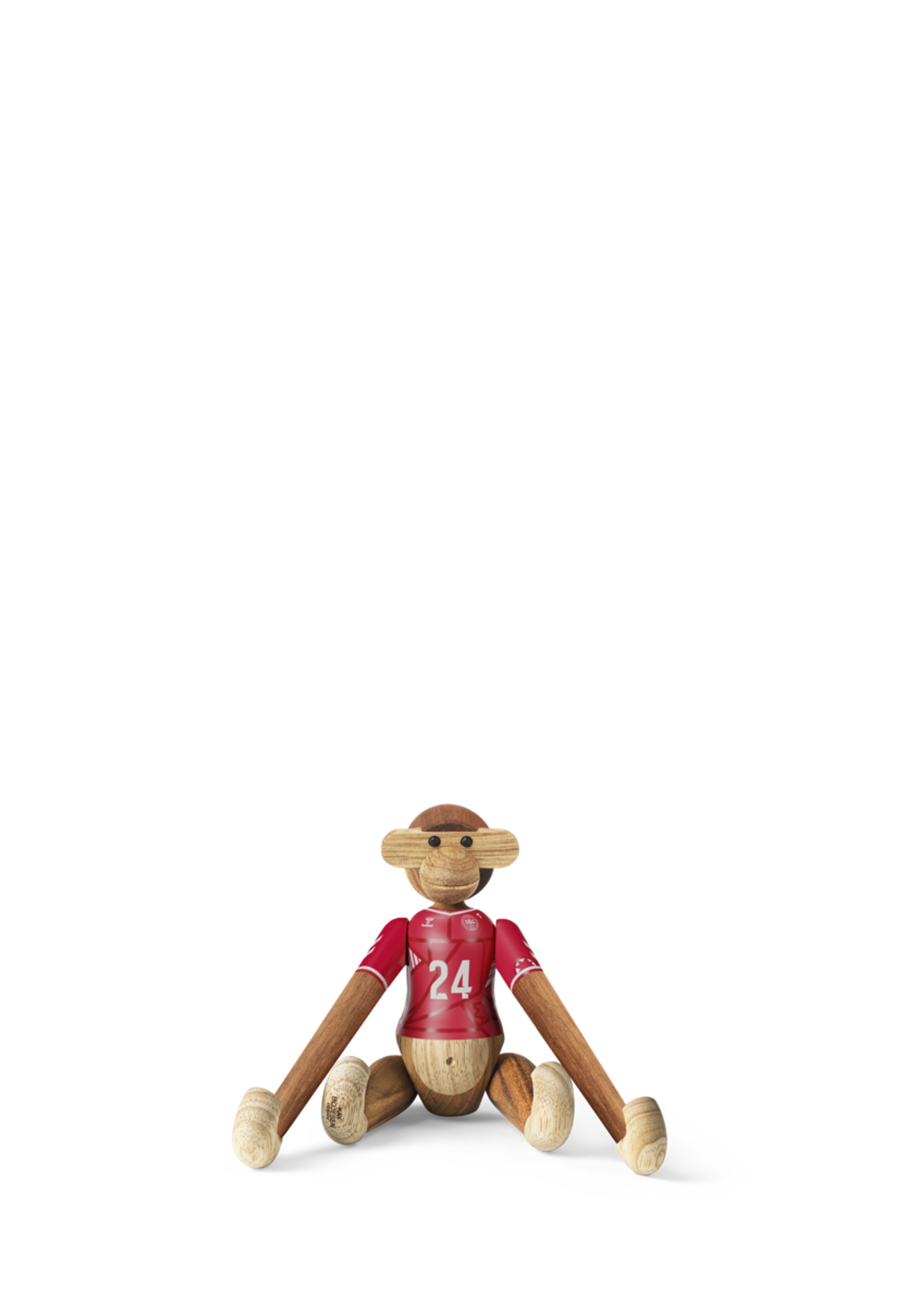 Kay Bojesen Denmark - Obrázok - Monkey x DBU - Woman 2024 mini teak/limba