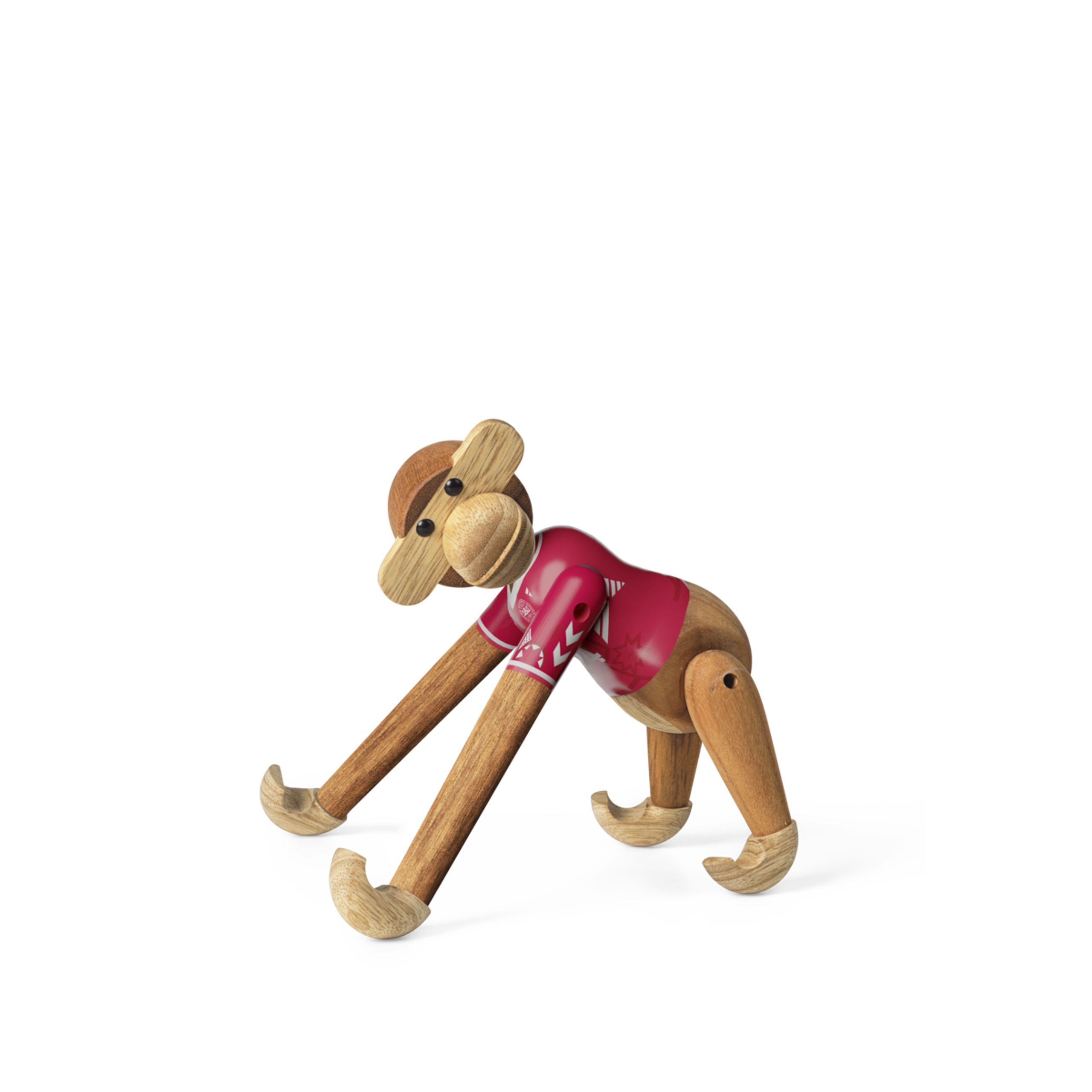 Kay Bojesen Denmark - Obrázok - Monkey x DBU - Woman 2024 mini teak/limba
