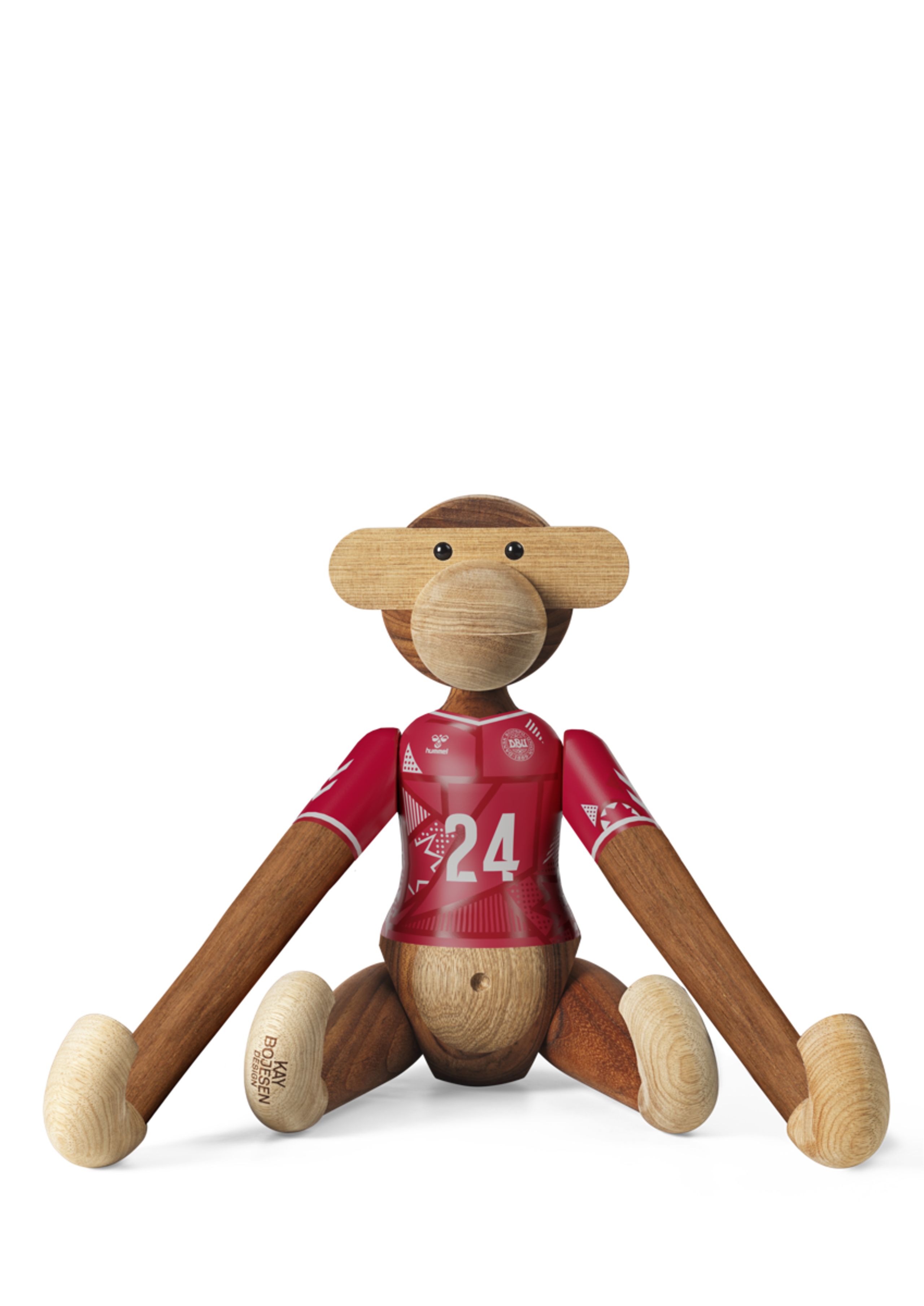 Kay Bojesen Denmark - Kuva - Monkey x DBU - Woman 2024 large teak/limba