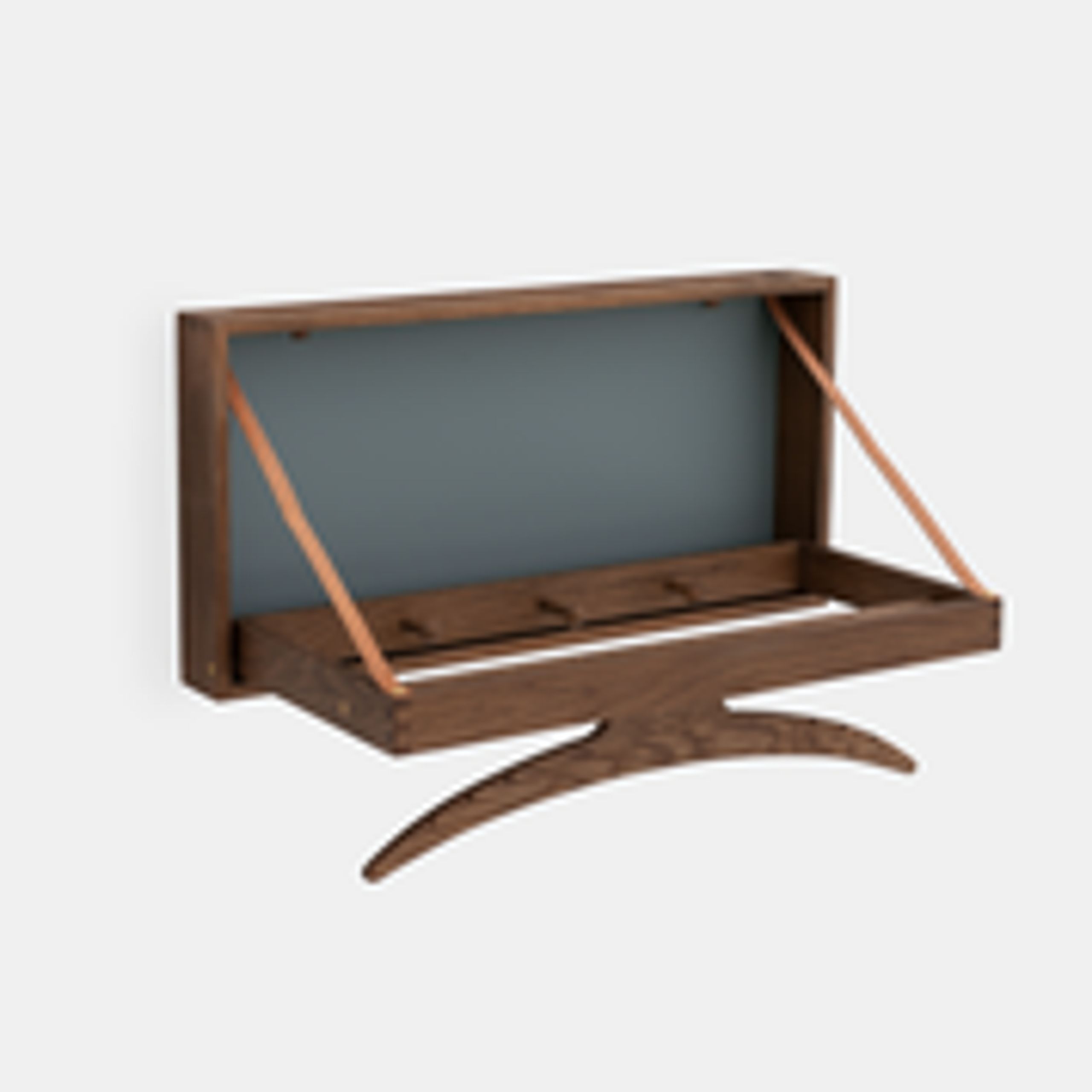 Klassik Studio - Coat Stand - The Hanger Showroom model - Smoked Oak / Blue