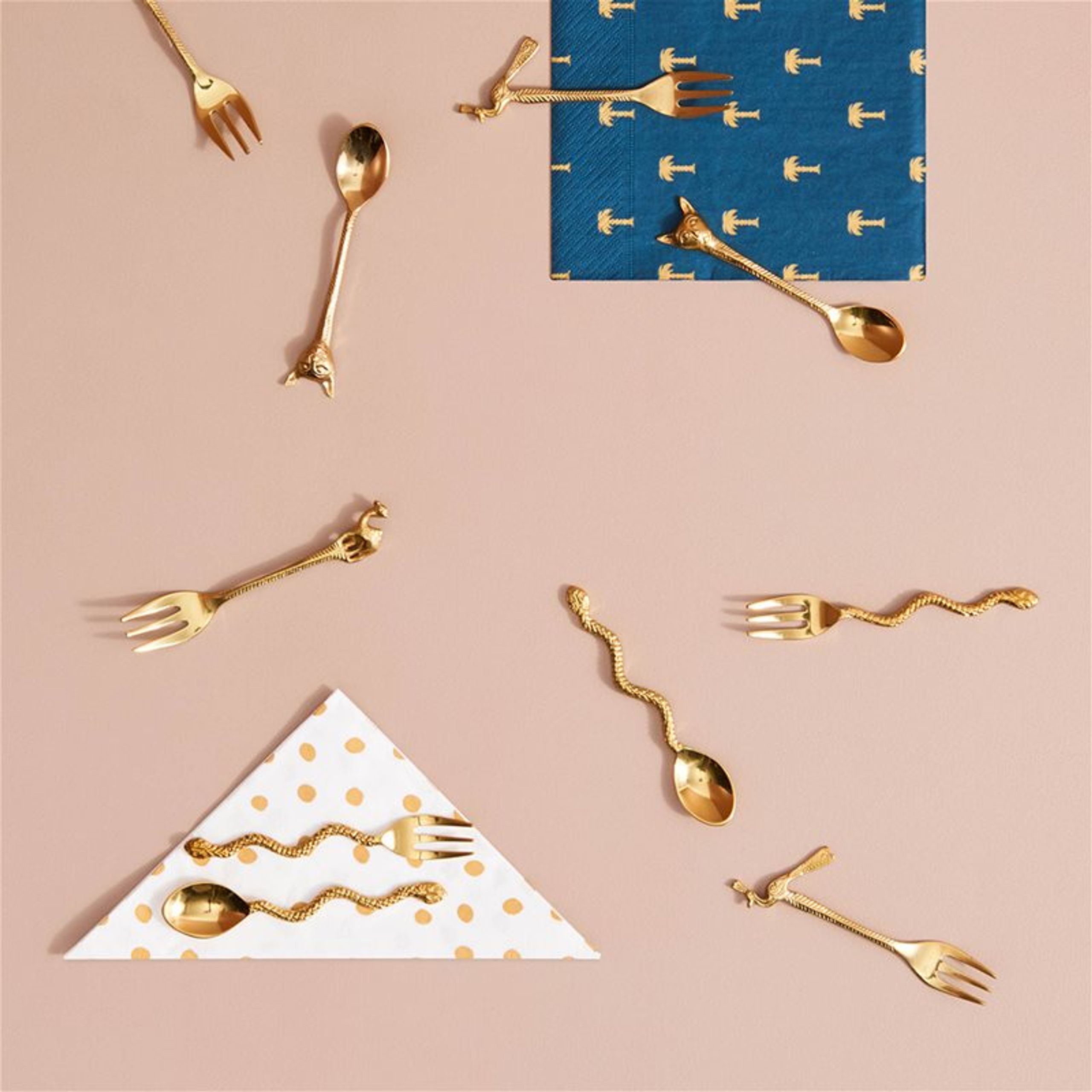 &klevering - Löffel - Spoon Cat - Set of 2 - Brass