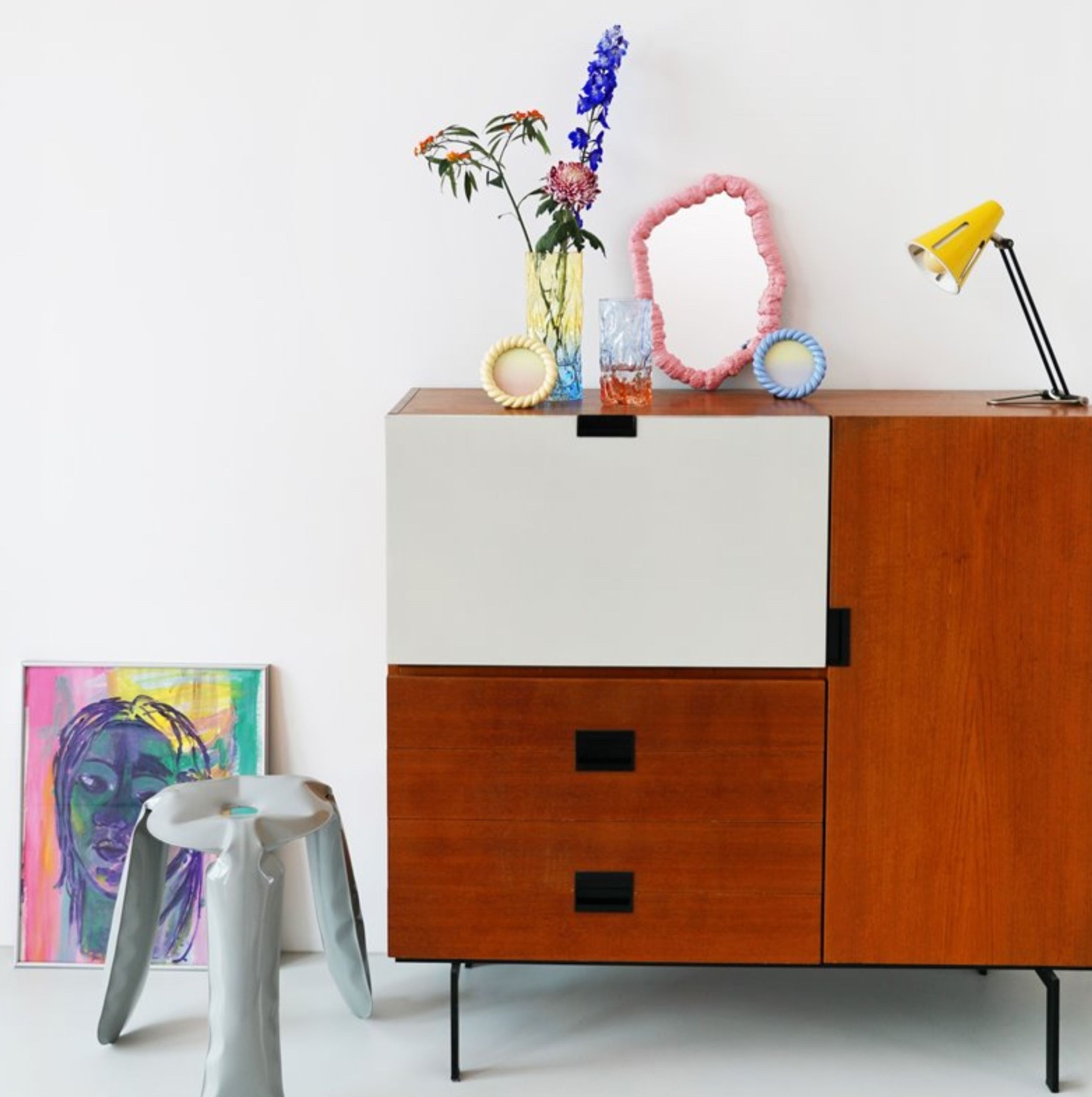 &klevering - Vase - Vase Trunk - Bicolour Blue