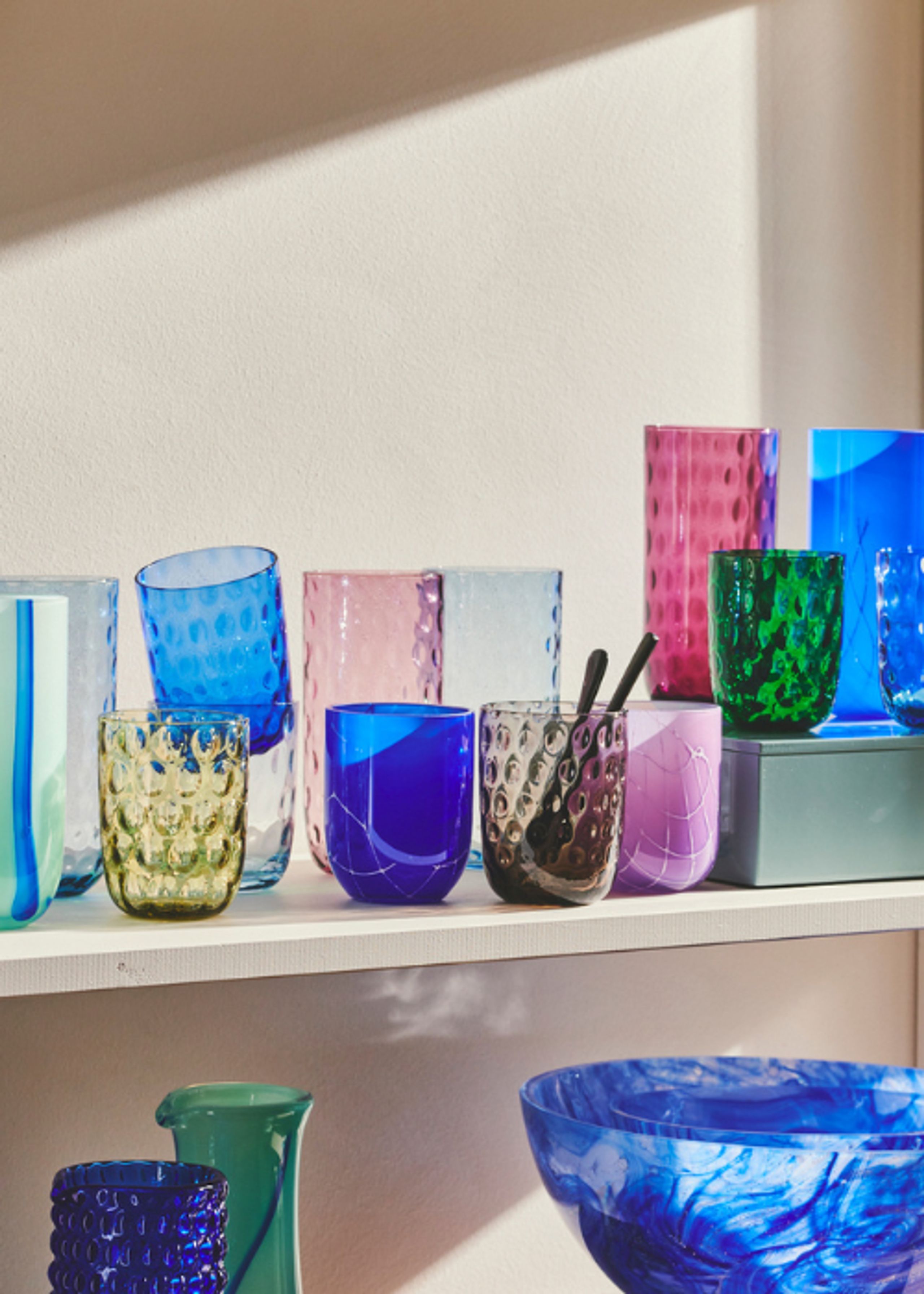 Kodanska - Glass - Flow Tumbler - Purple W. Print