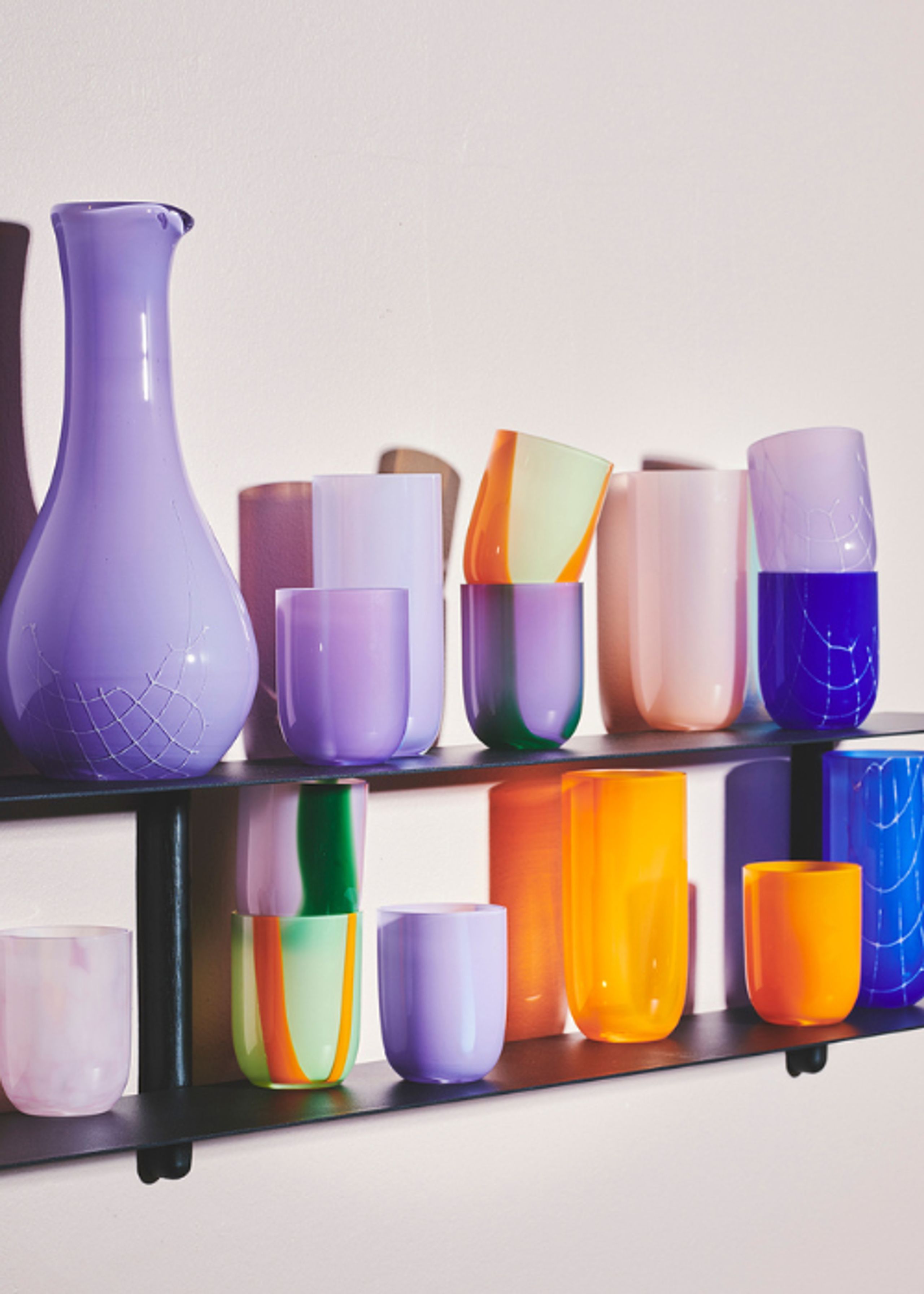 Kodanska - Glass - Flow Tumbler - Purple W. Print