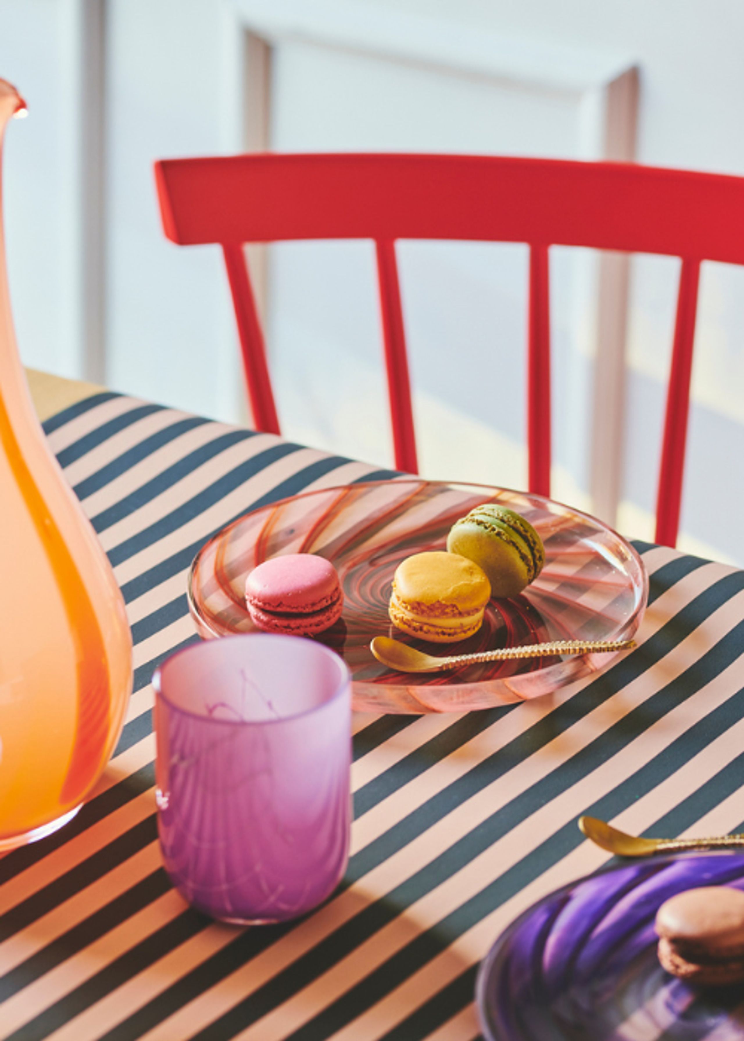 Kodanska - Glass - Flow Tumbler - Purple W. Print