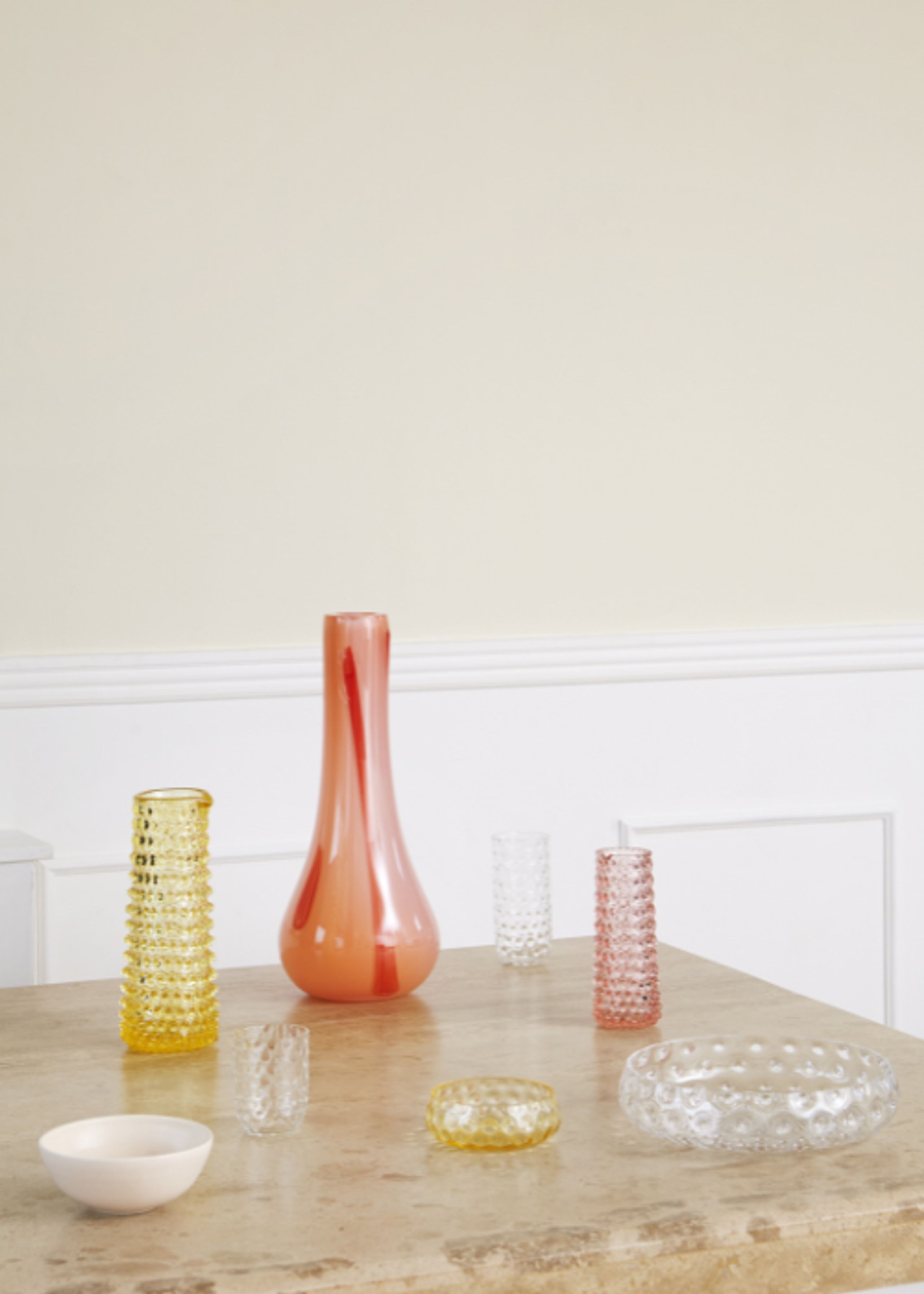 Kodanska - Vase - Flow Vase Mini - Purple W. Stripes