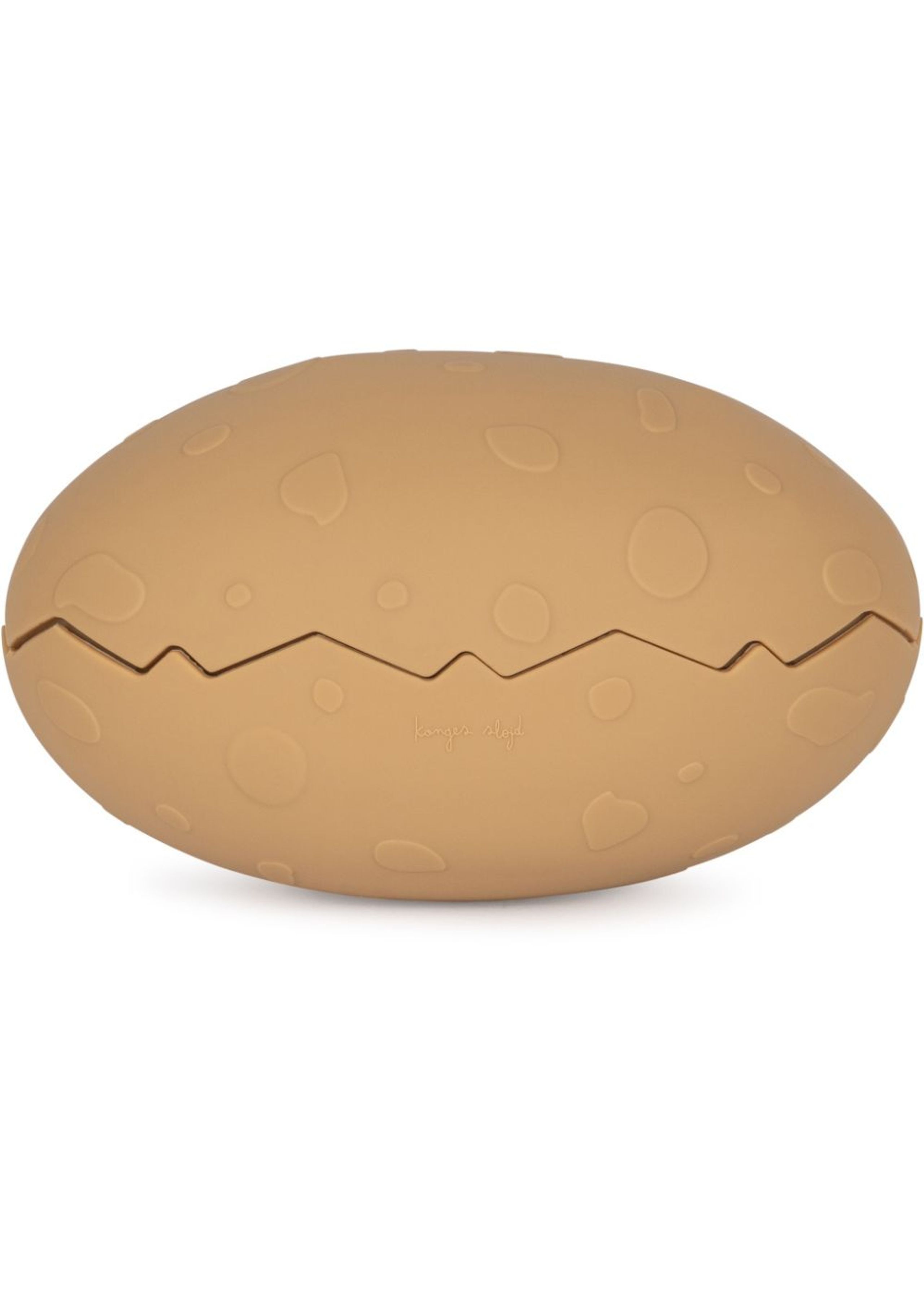 Konges Sløjd - Bath Toys - Silicone Bath Toy Dino Egg - Almond Mix