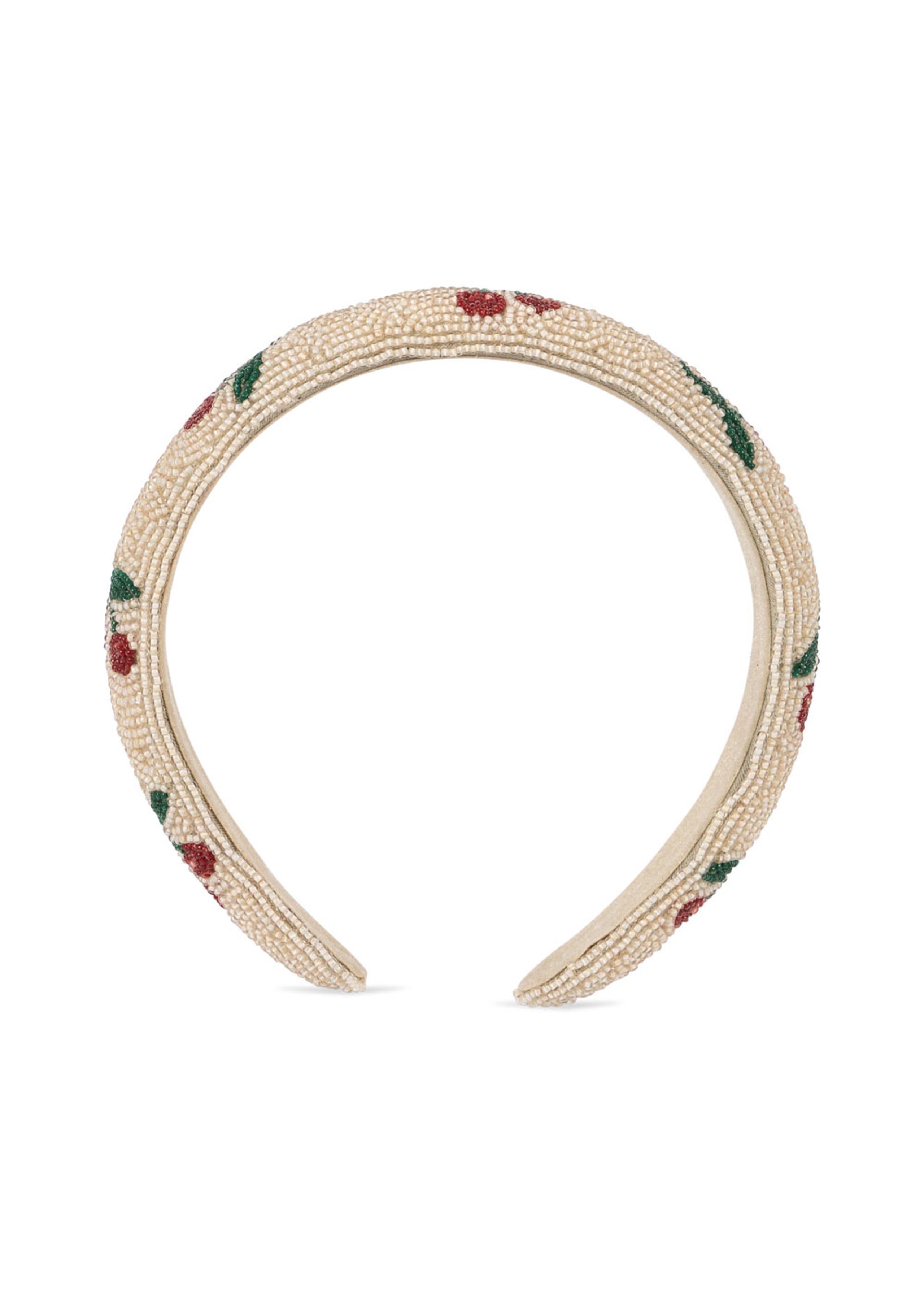 Konges Sløjd - Børne hårpynt - Beaded Hairbrace - CHERRY