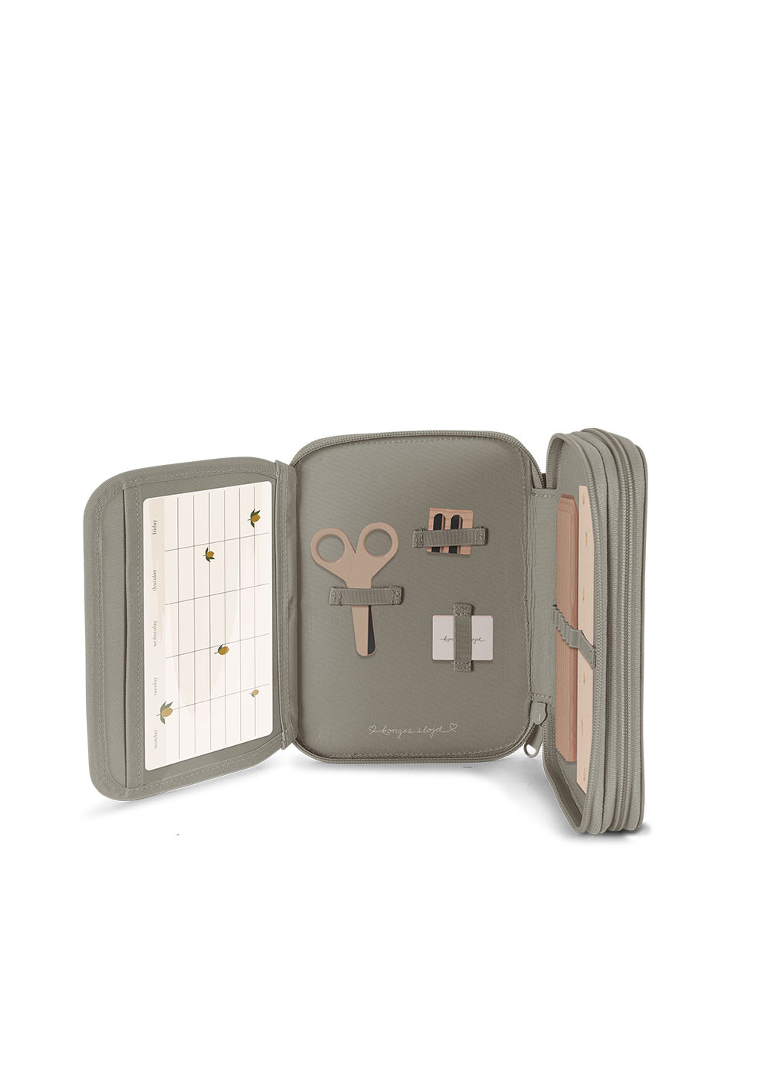 Konges Sløjd - Dětský penál - Clover Pencilcase - Tiger Oak