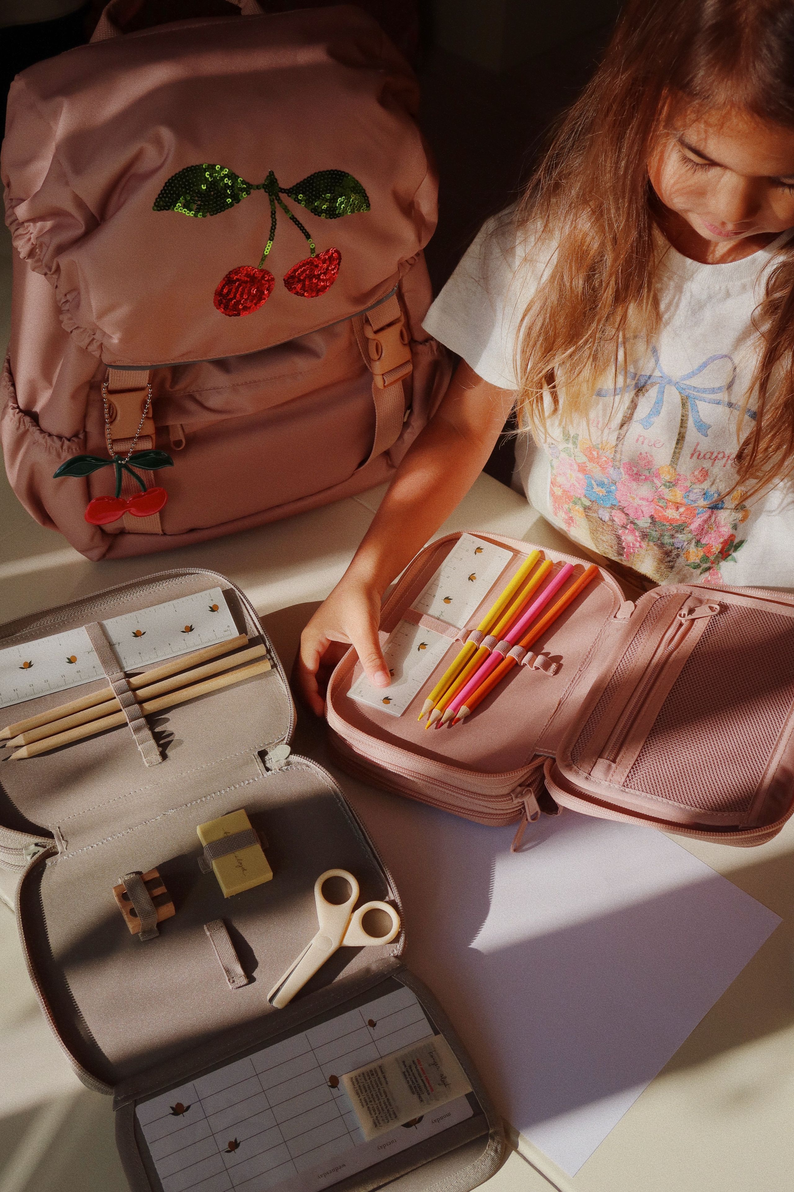 Konges Sløjd - Dětský penál - Clover Pencilcase - Tiger Oak