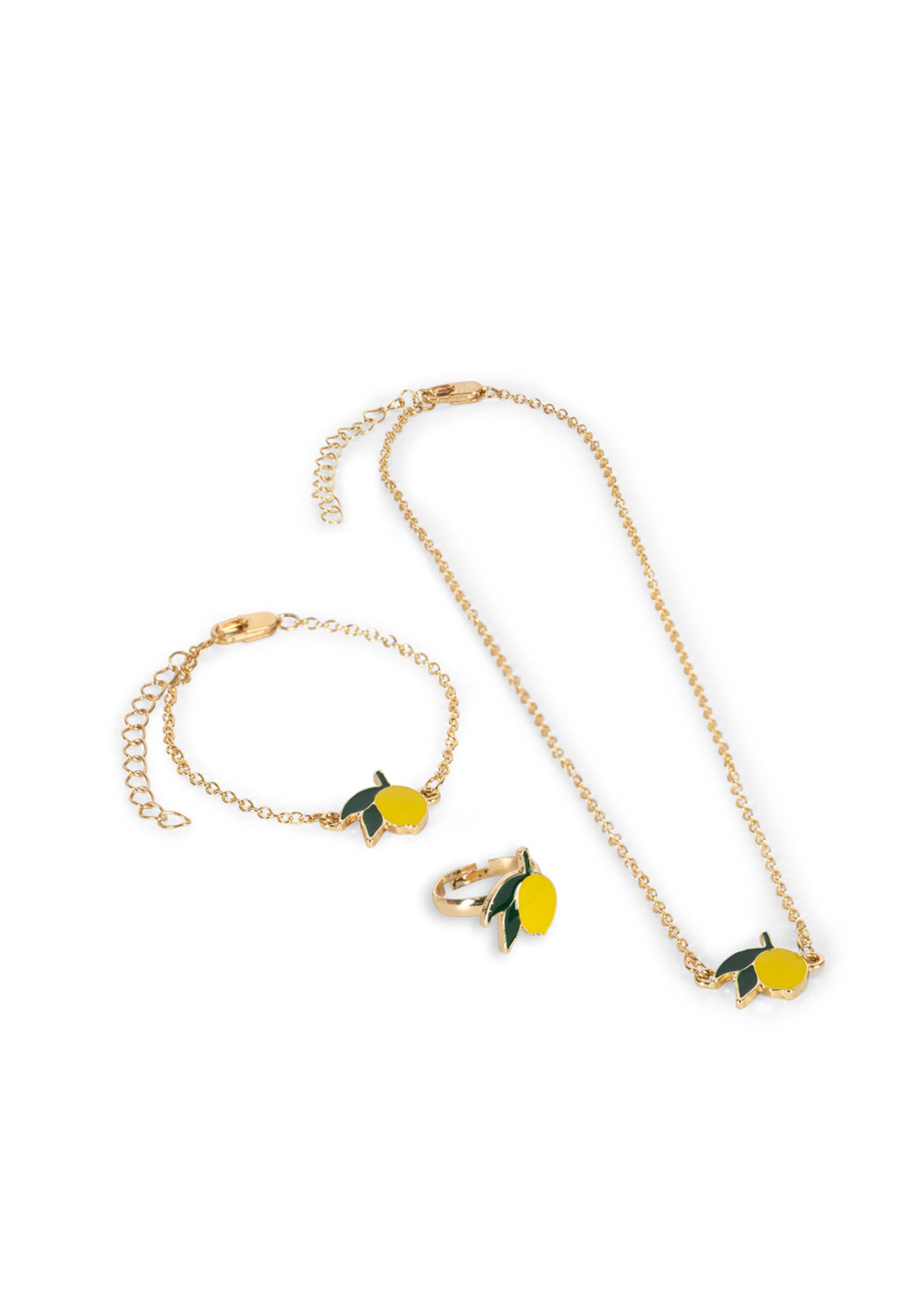 Konges Sløjd - Dětské šperky - Unicorn Jewelry Set - LEMON