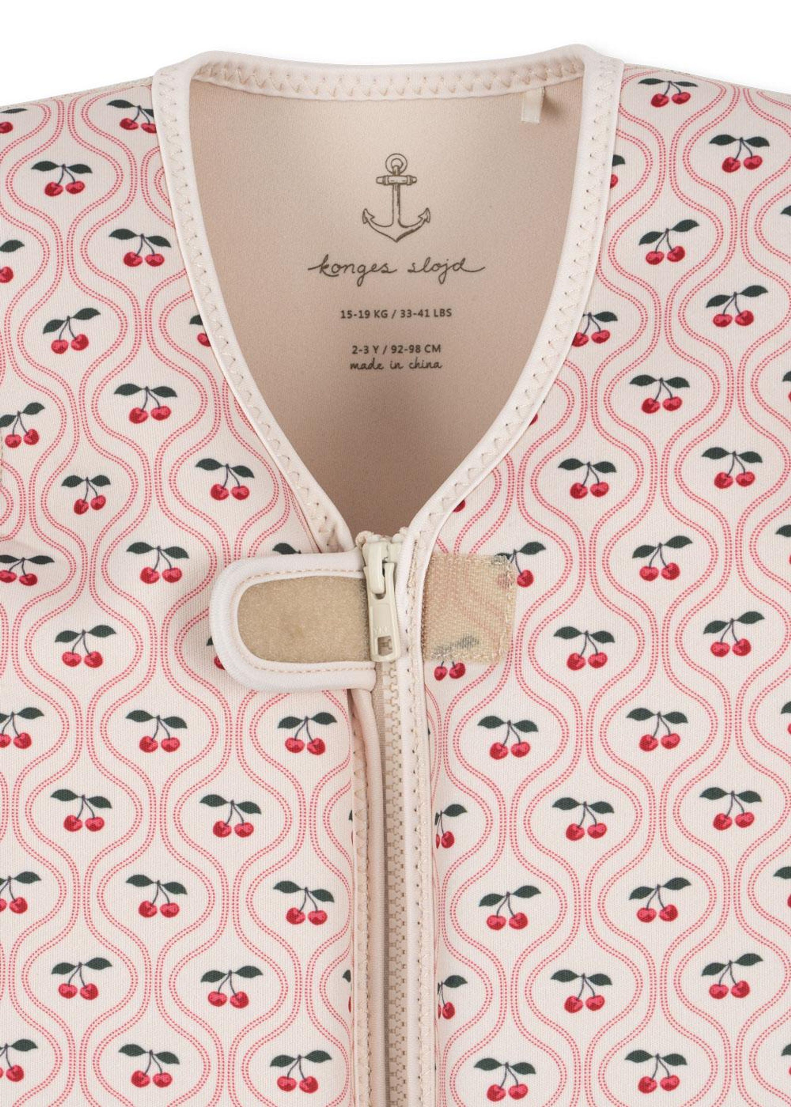 Konges Sløjd - Dětská záchranná vesta - Avery Swim Vest - CHERRY PINK MOTIF