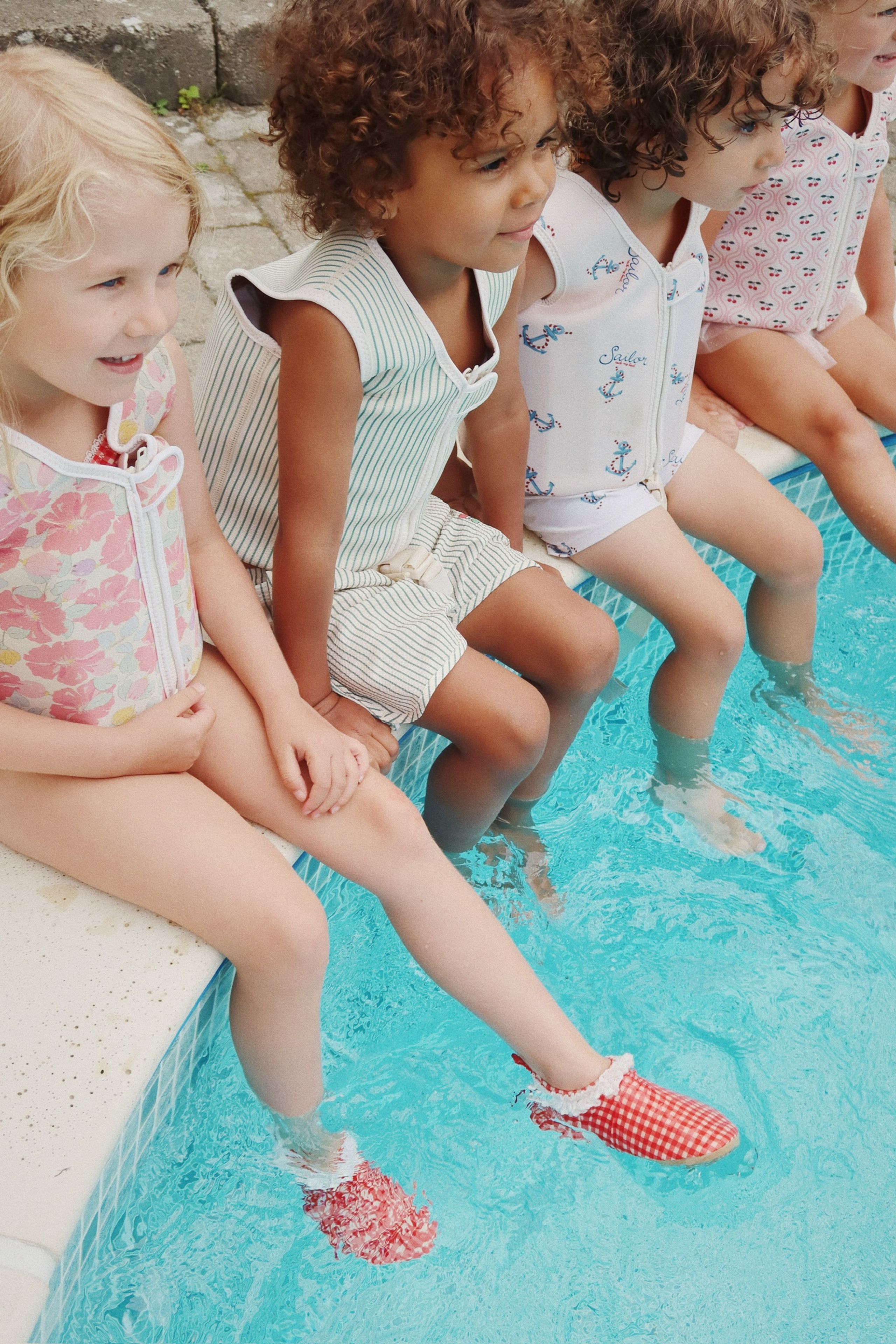 Konges Sløjd - Dětská záchranná vesta - Ellis Swim Vest - TEA STRIPE