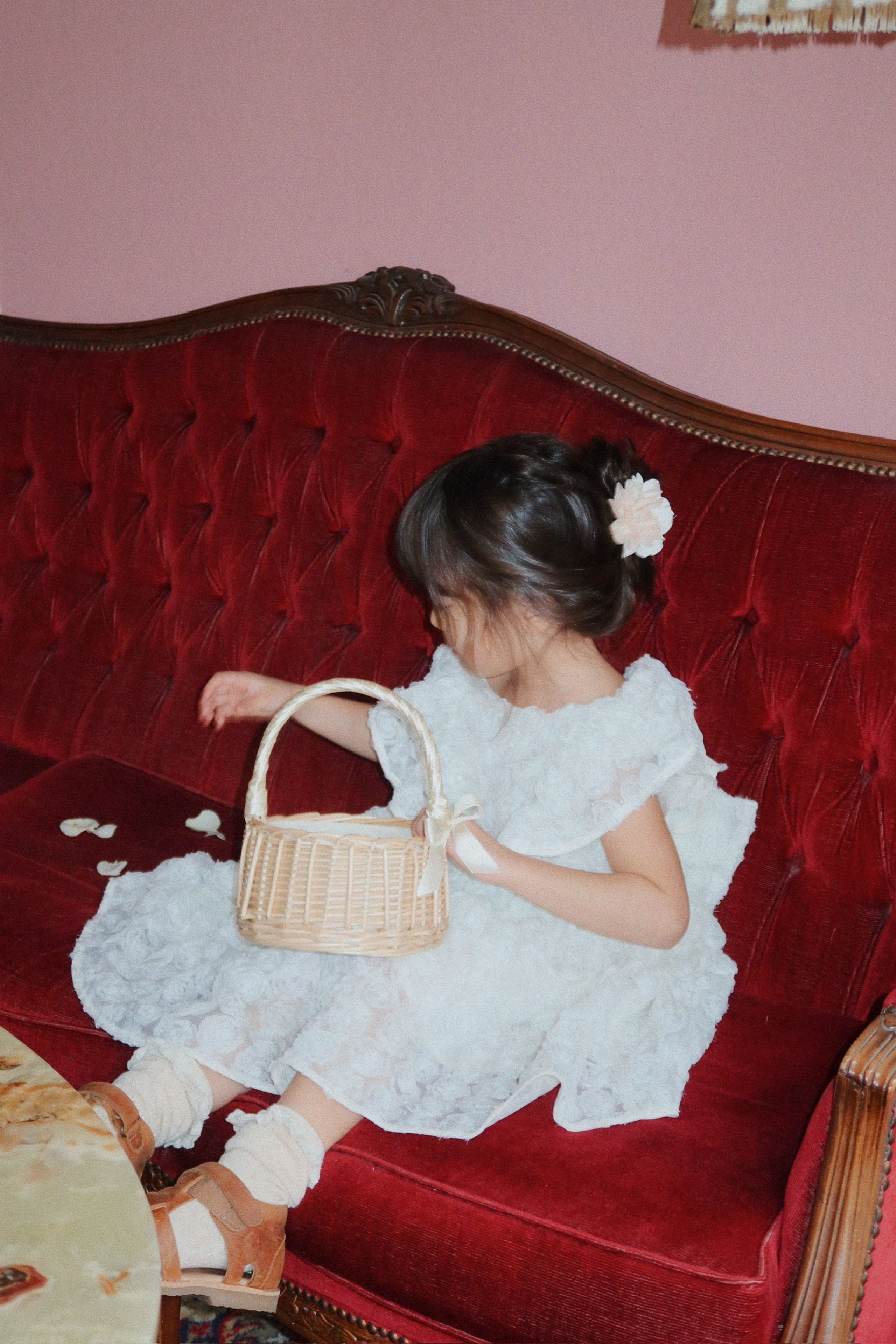 Konges Sløjd - Dětská taška - Celebration basket - EGGNOG