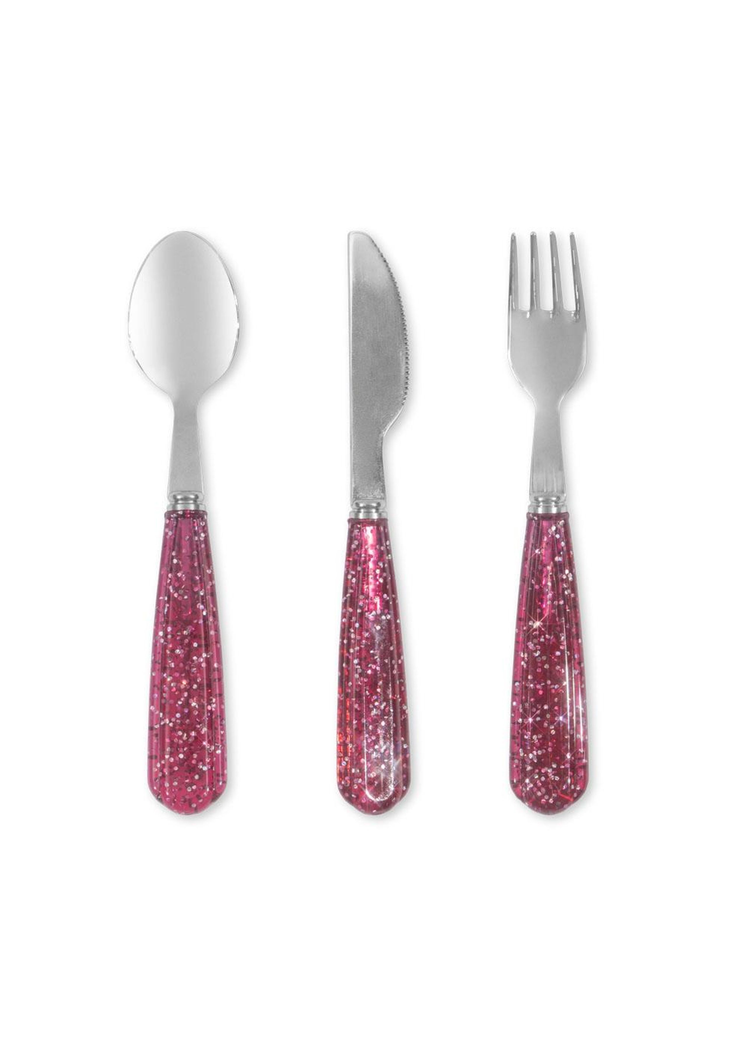 Konges Sløjd - Children's cutlery - Glitter Cutlery - SPARKLING SANGRIA