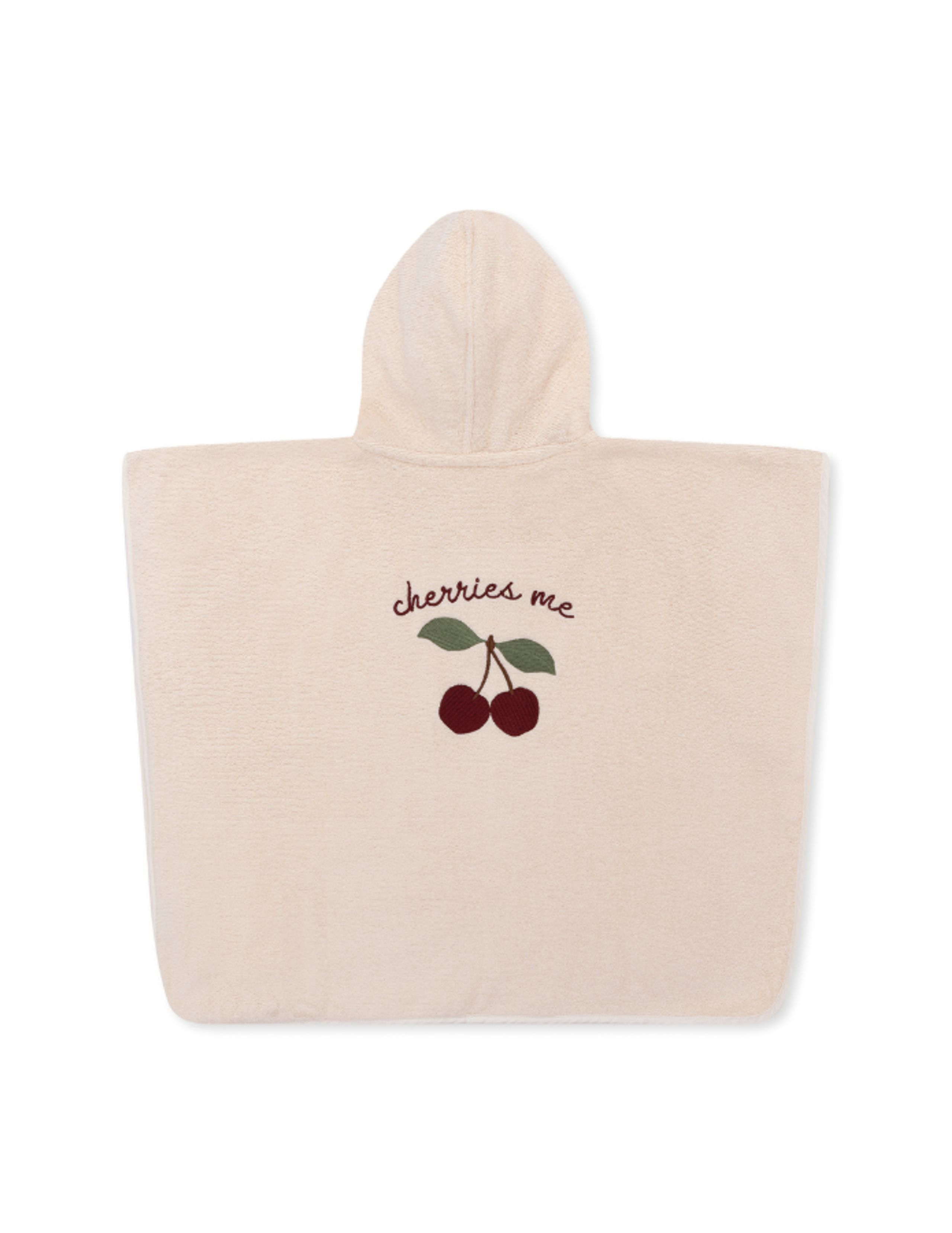 Konges Sløjd - Serviette pour enfants - Terry Poncho Embroidery - CHERRY