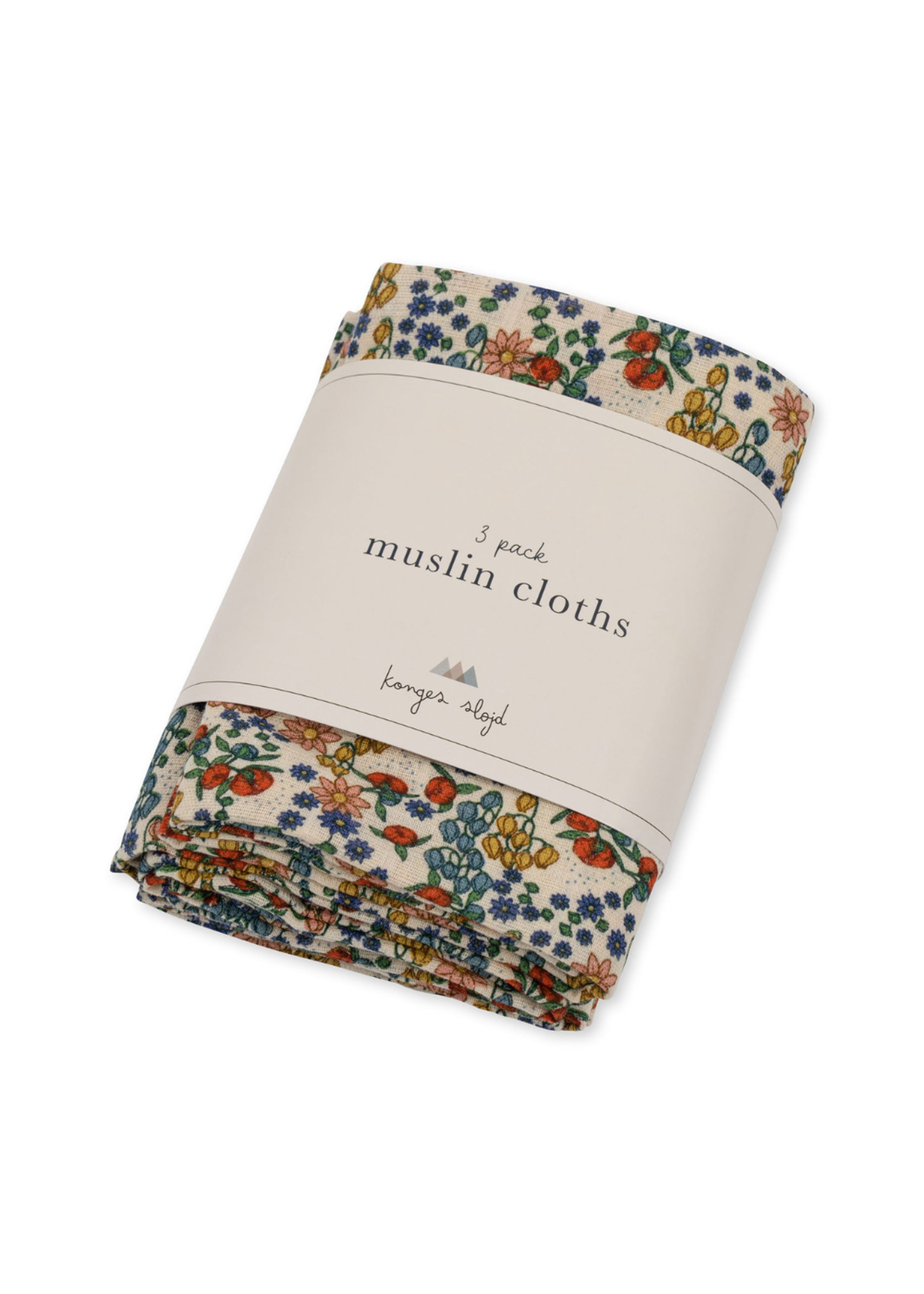 Konges Sløjd - Kindertuch - 3 PACK MUSLIN CLOTH - Bibi Fleur