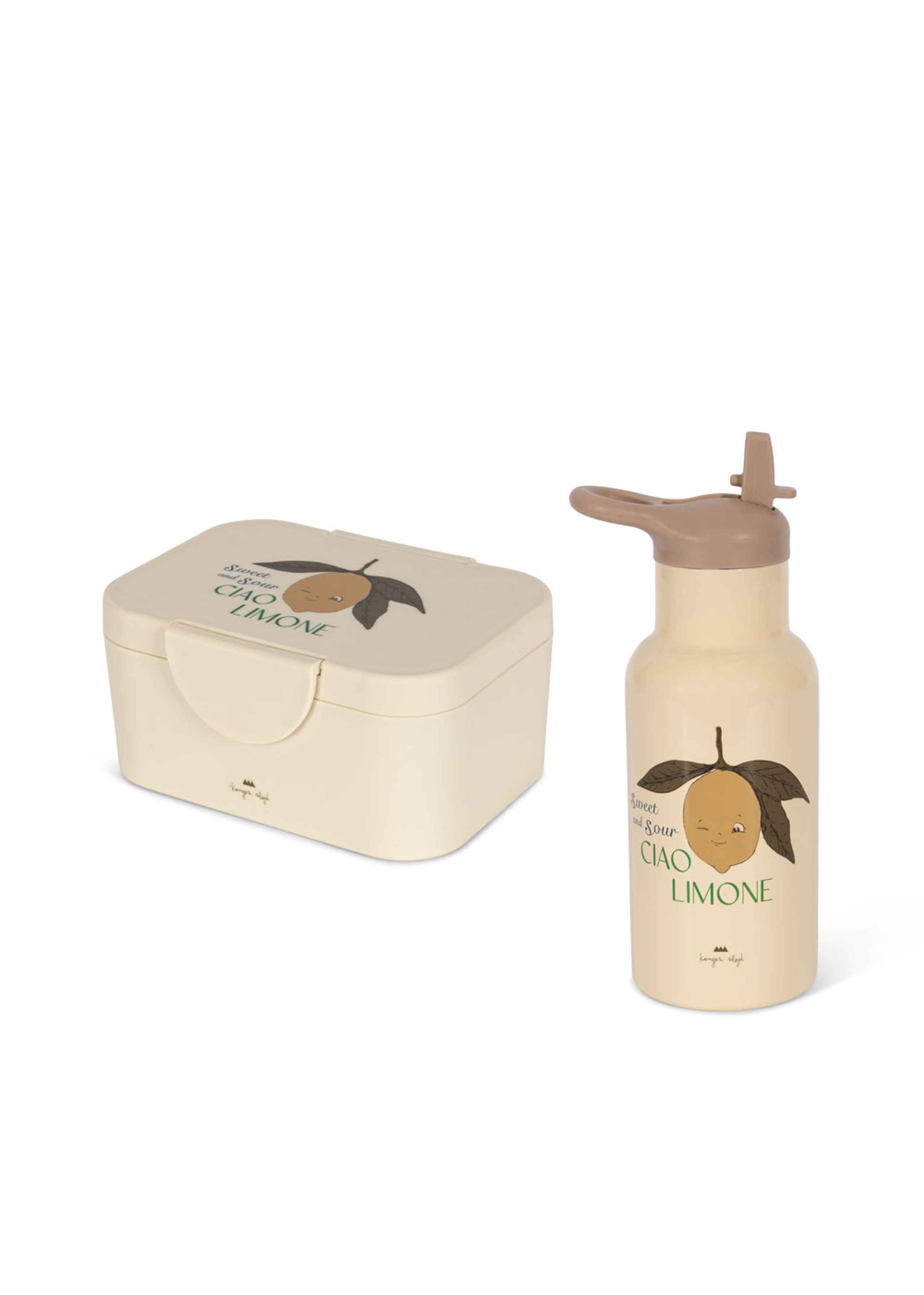 Konges Sløjd - Lasten lounaslaatikko - Lunch Box Set - Lemon