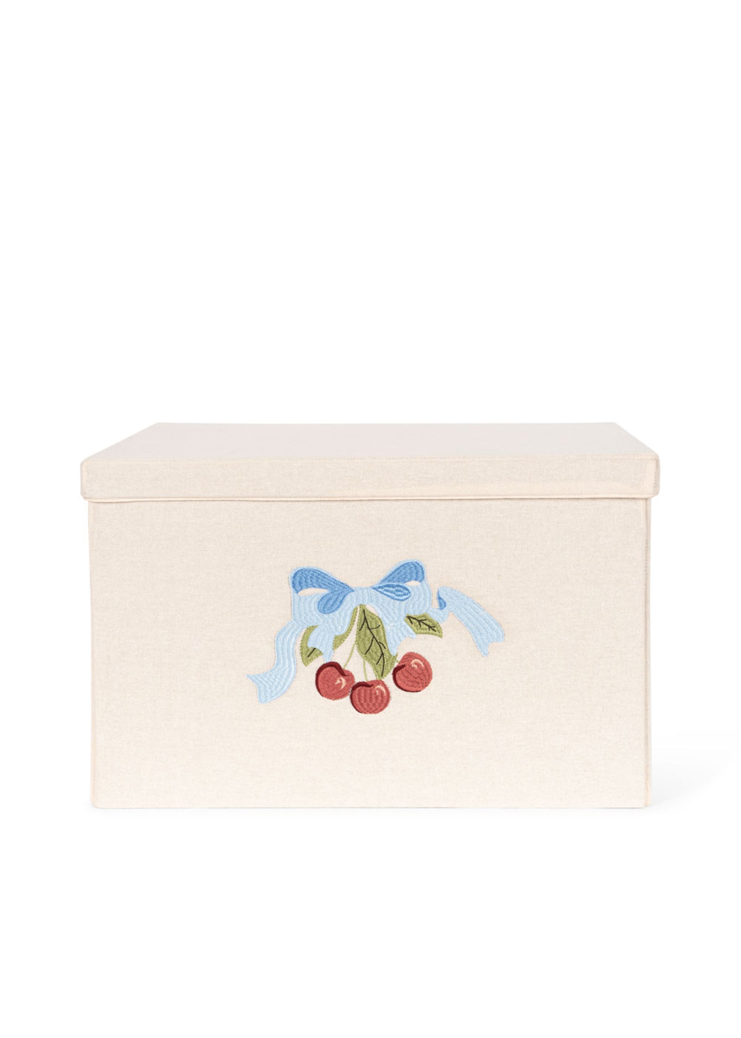 Konges Sløjd - Child storage box - Big Storage Basket - CHERRY BOW