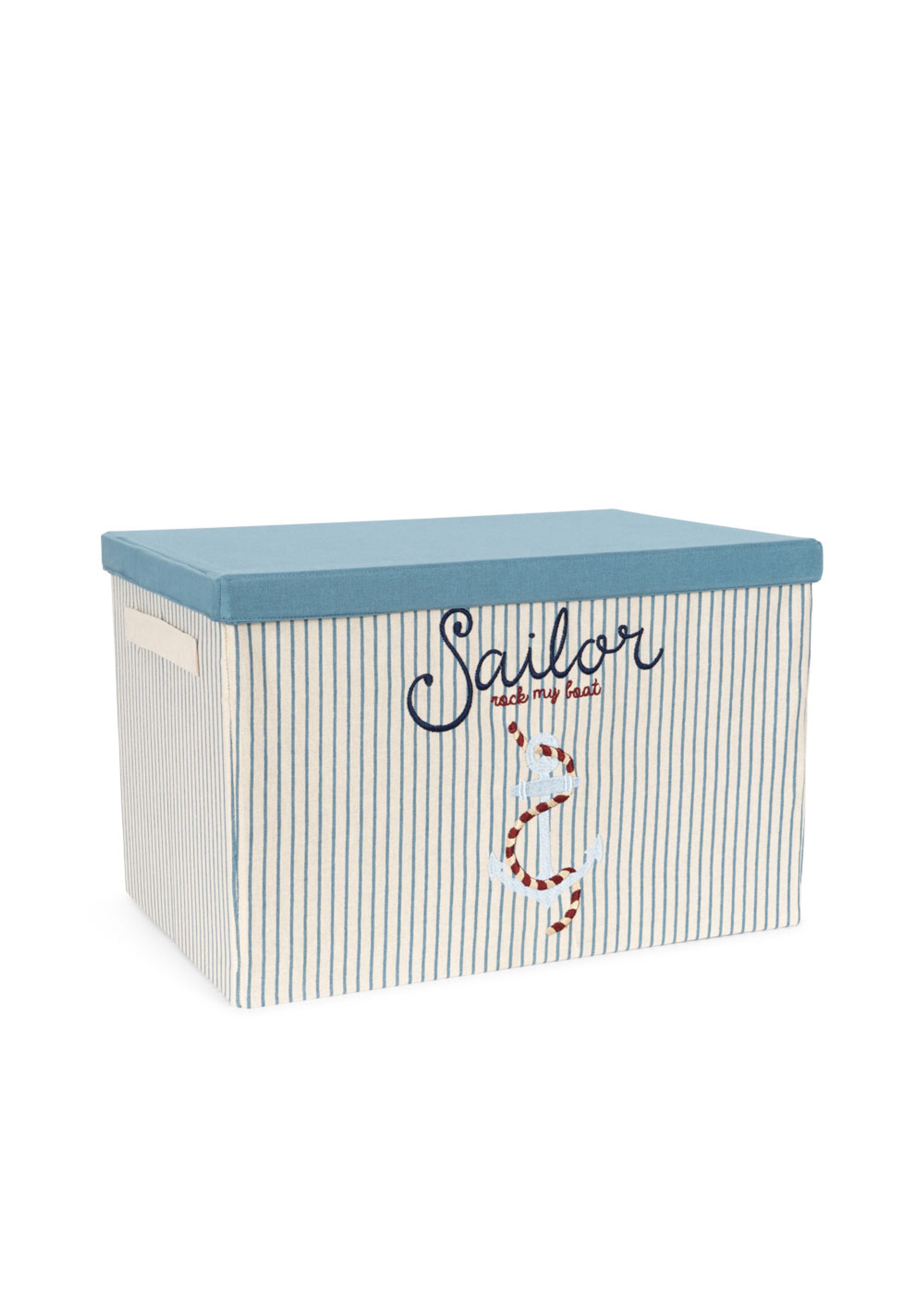 Konges Sløjd - Børneopbevaringsboks - Big Storage Basket - SAILOR