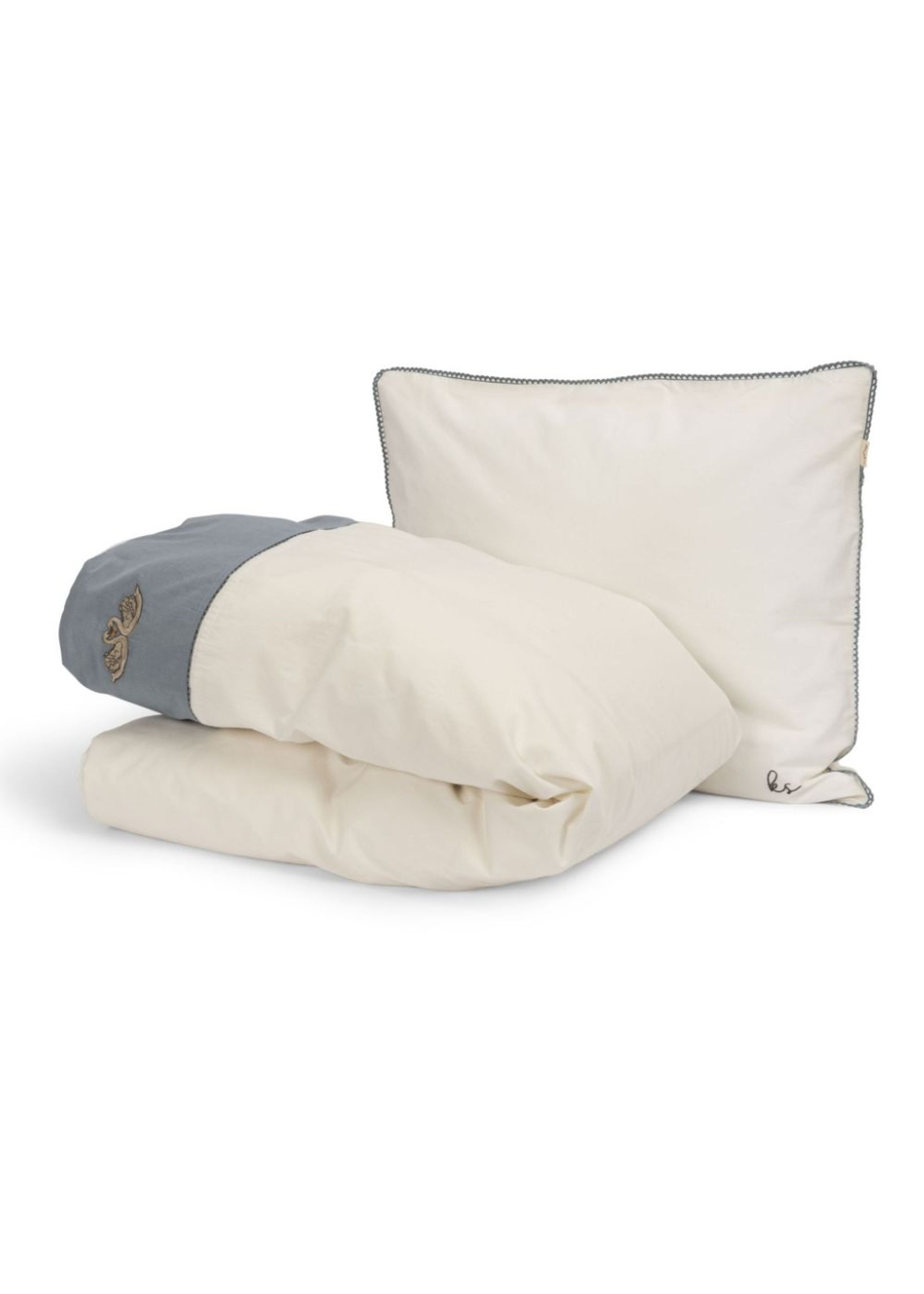 Konges Sløjd - Pościel dla dzieci - Baby Bedding Embroidery - Swan