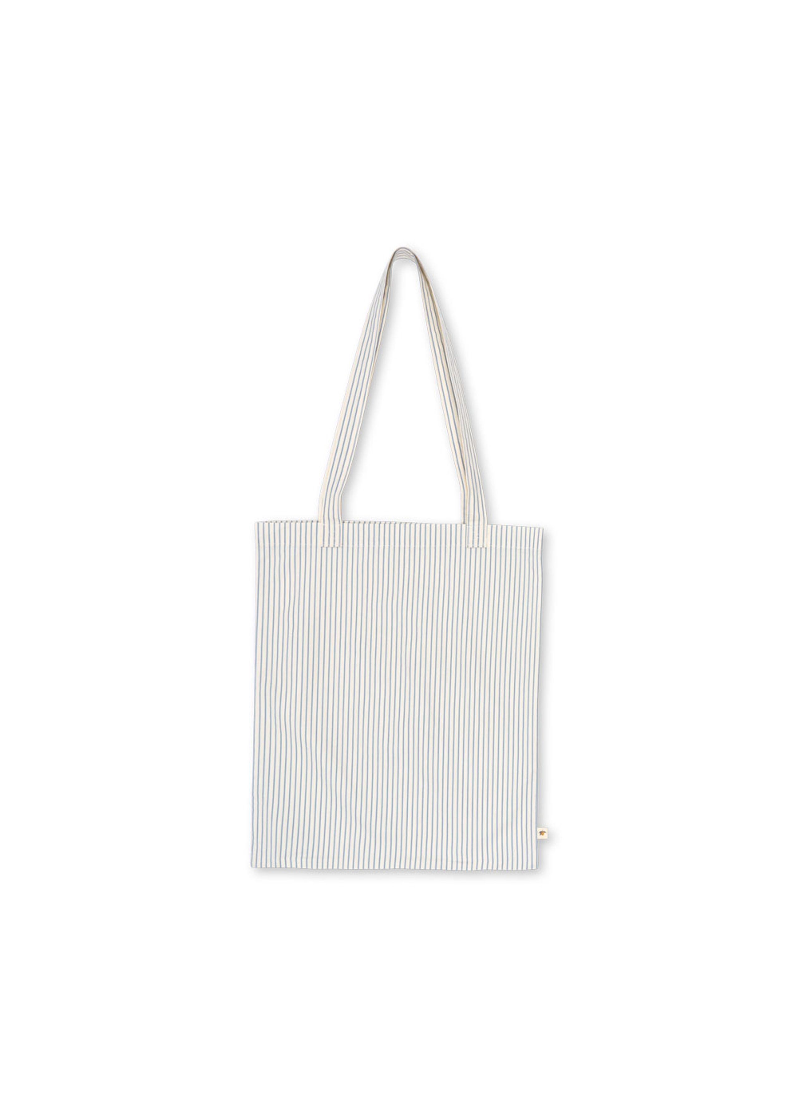 Konges Sløjd - Linge de lit pour enfants - STRANDSHAVET JUNIOR BEDDING GOTS - Stripe Blue