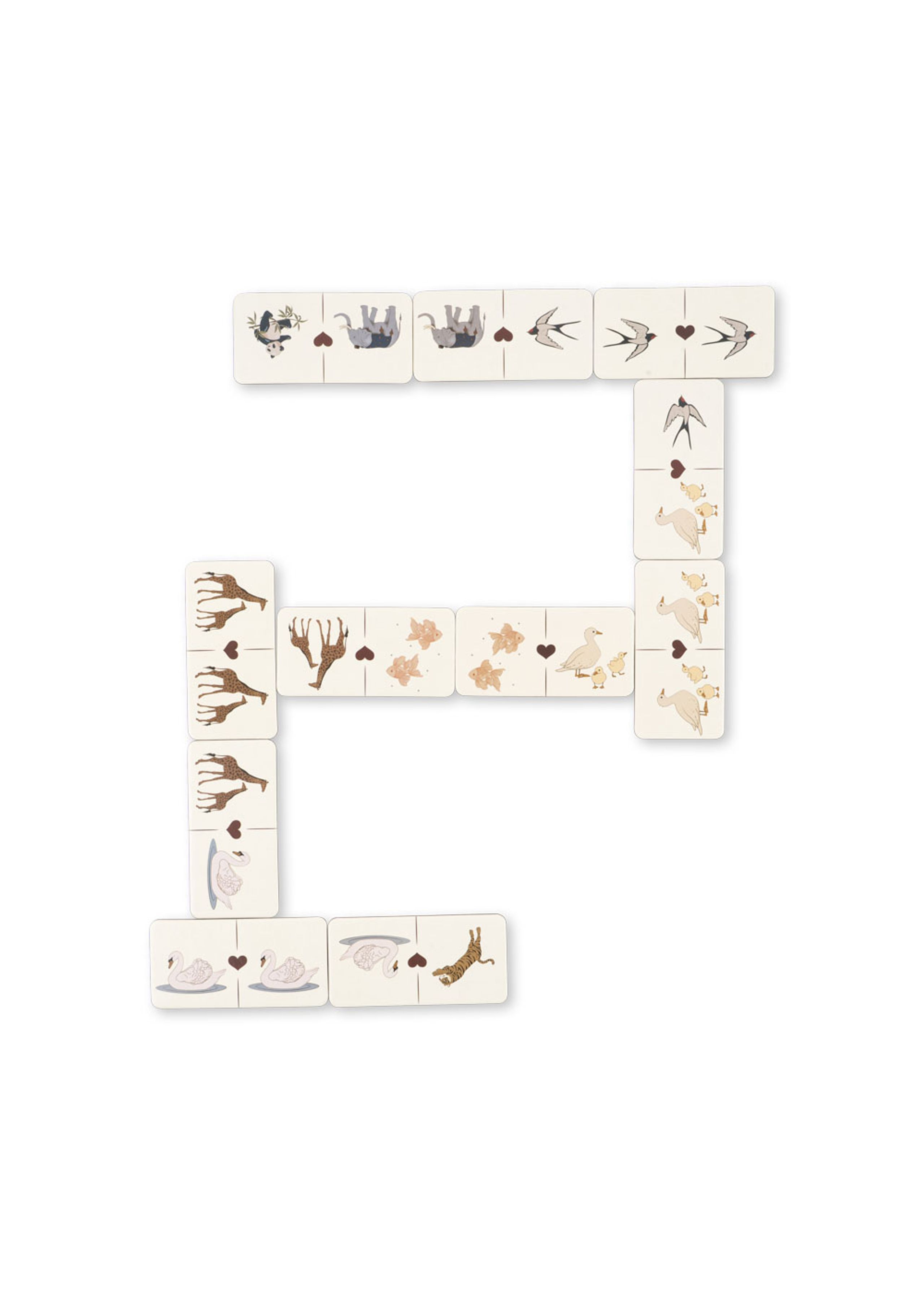 Konges Sløjd - Dětské hry - ANIMAL DOMINOES GAME FSC - MULTI