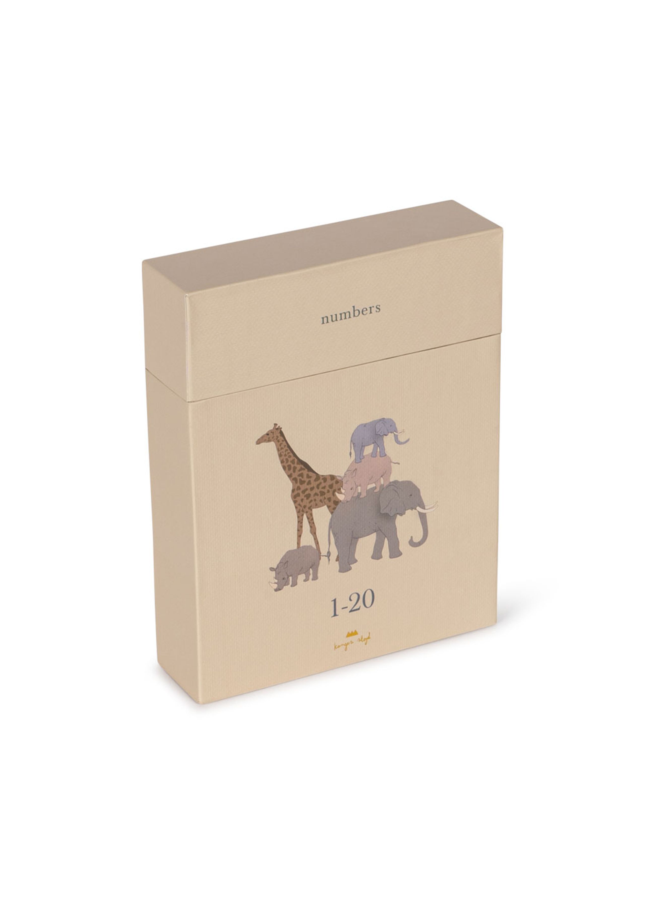 Konges Sløjd - Børnespil - Cardboard Learning Cards - NUMBERS