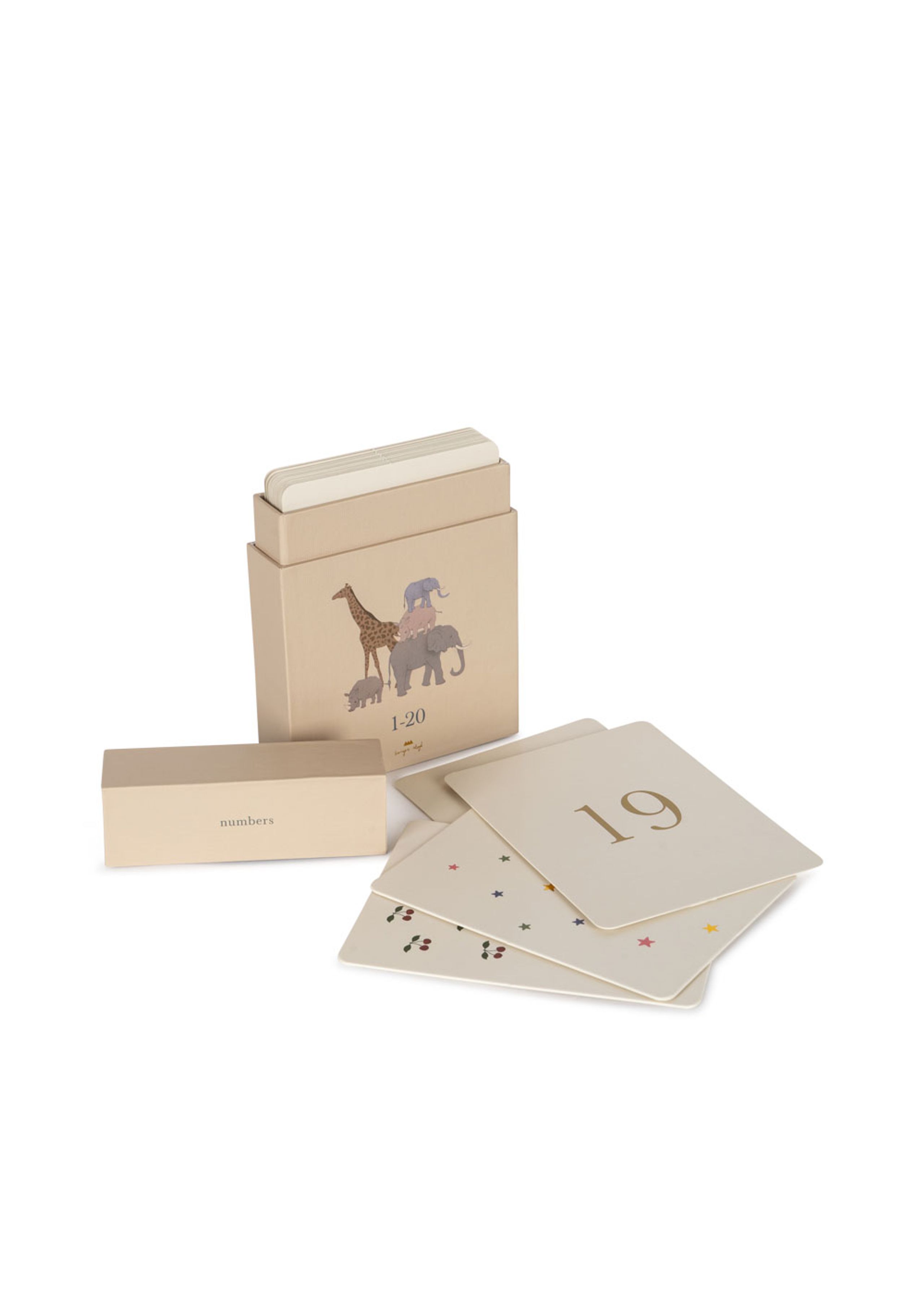 Konges Sløjd - Børnespil - Cardboard Learning Cards - NUMBERS