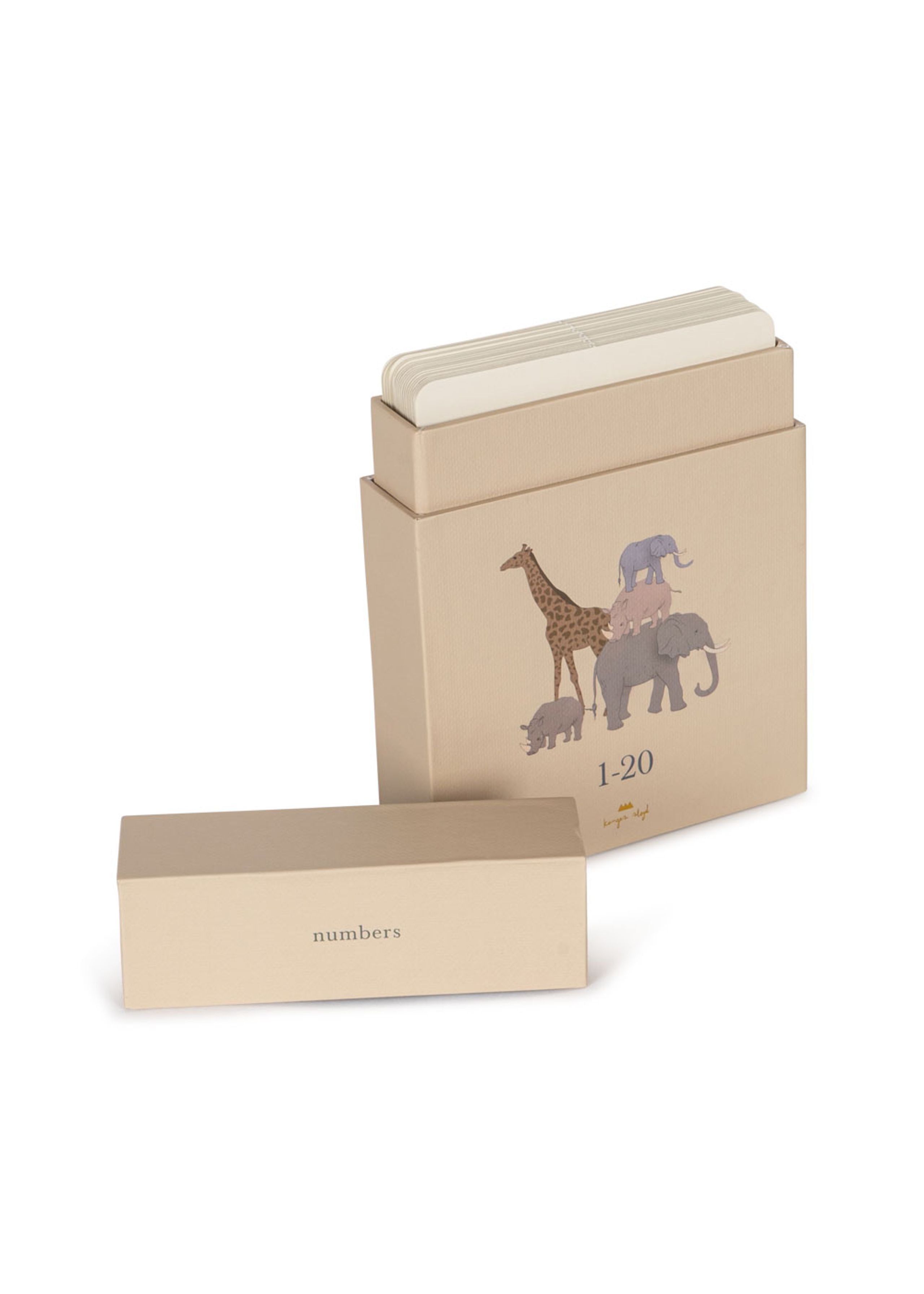Konges Sløjd - Børnespil - Cardboard Learning Cards - NUMBERS