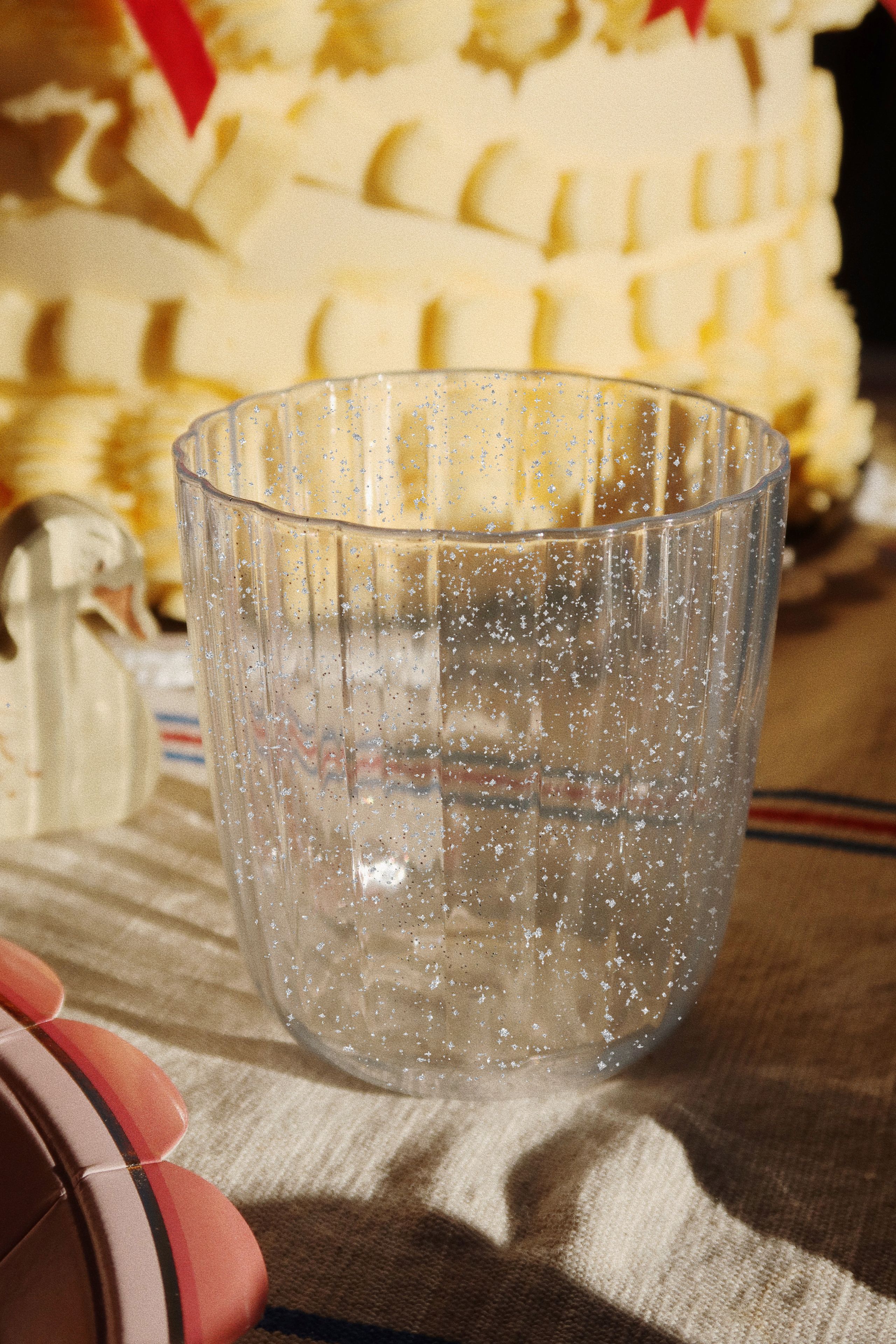 Konges Sløjd - Children's dinnerware - Dinner Set Glitter - SPARKLING BLUE