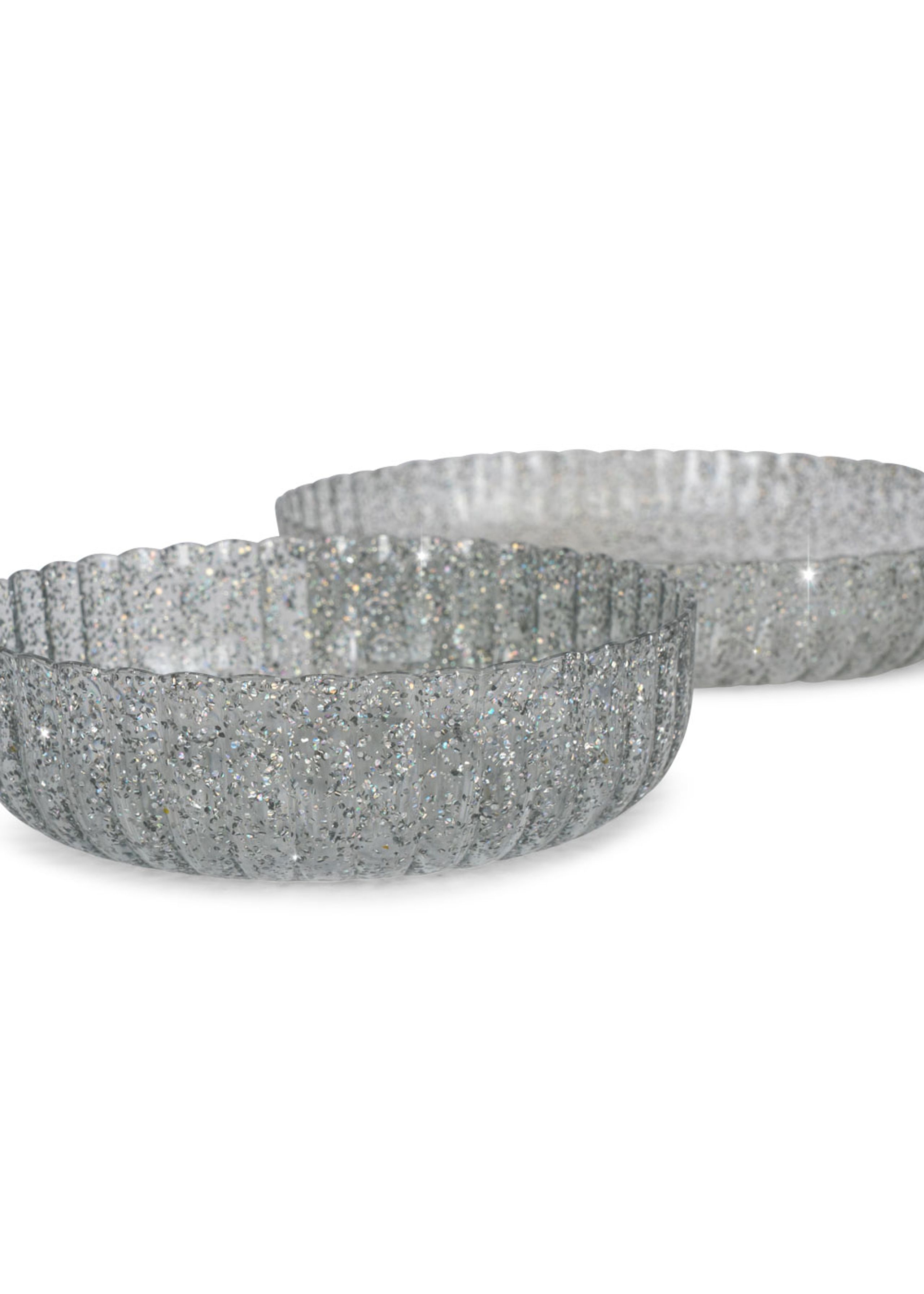 Konges Sløjd - Children's dinnerware - Dinner Set Glitter - SPARKLING BLUE