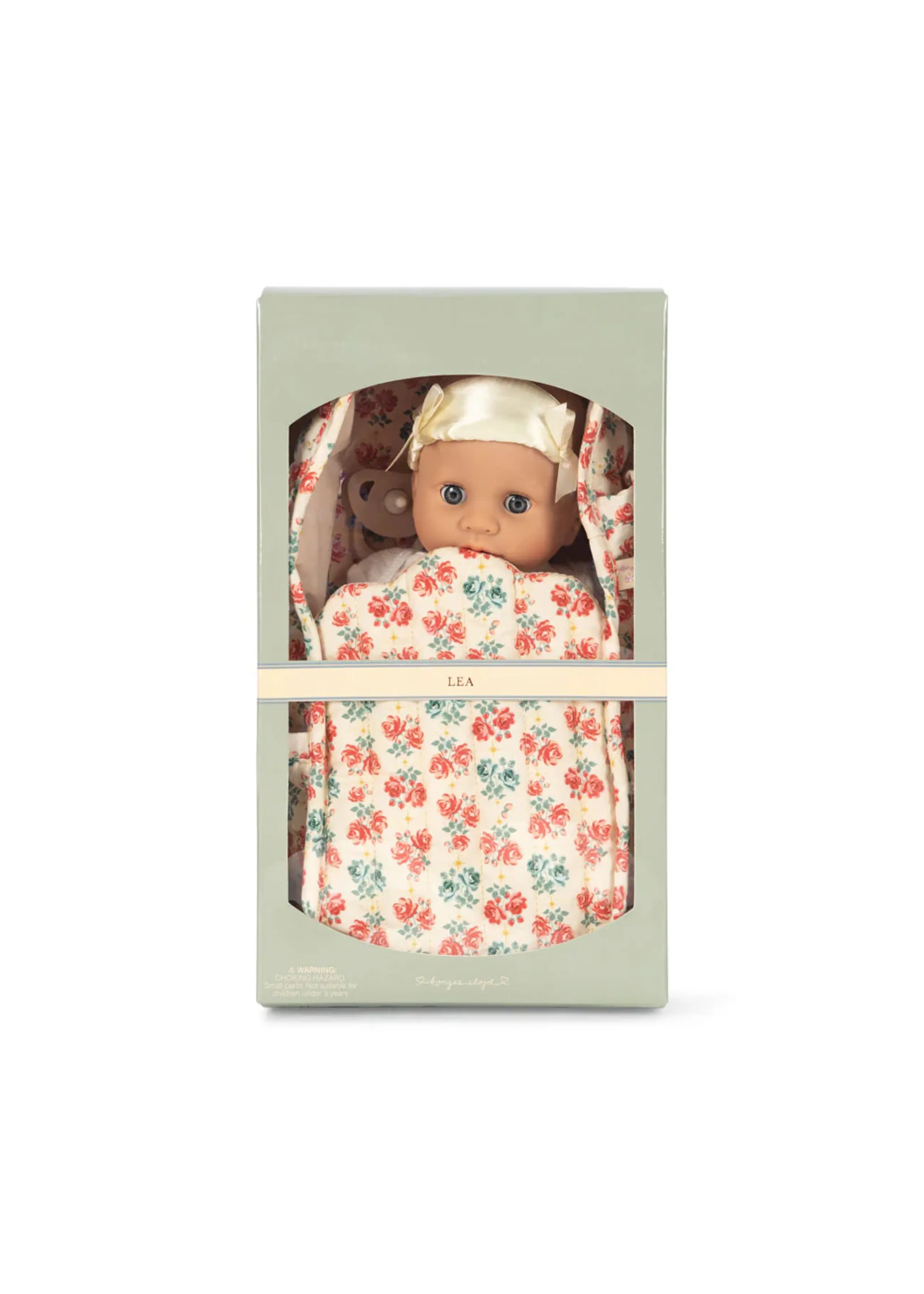 Konges Sløjd - Doll - Lea Baby Doll - WHITE / FLOWERS