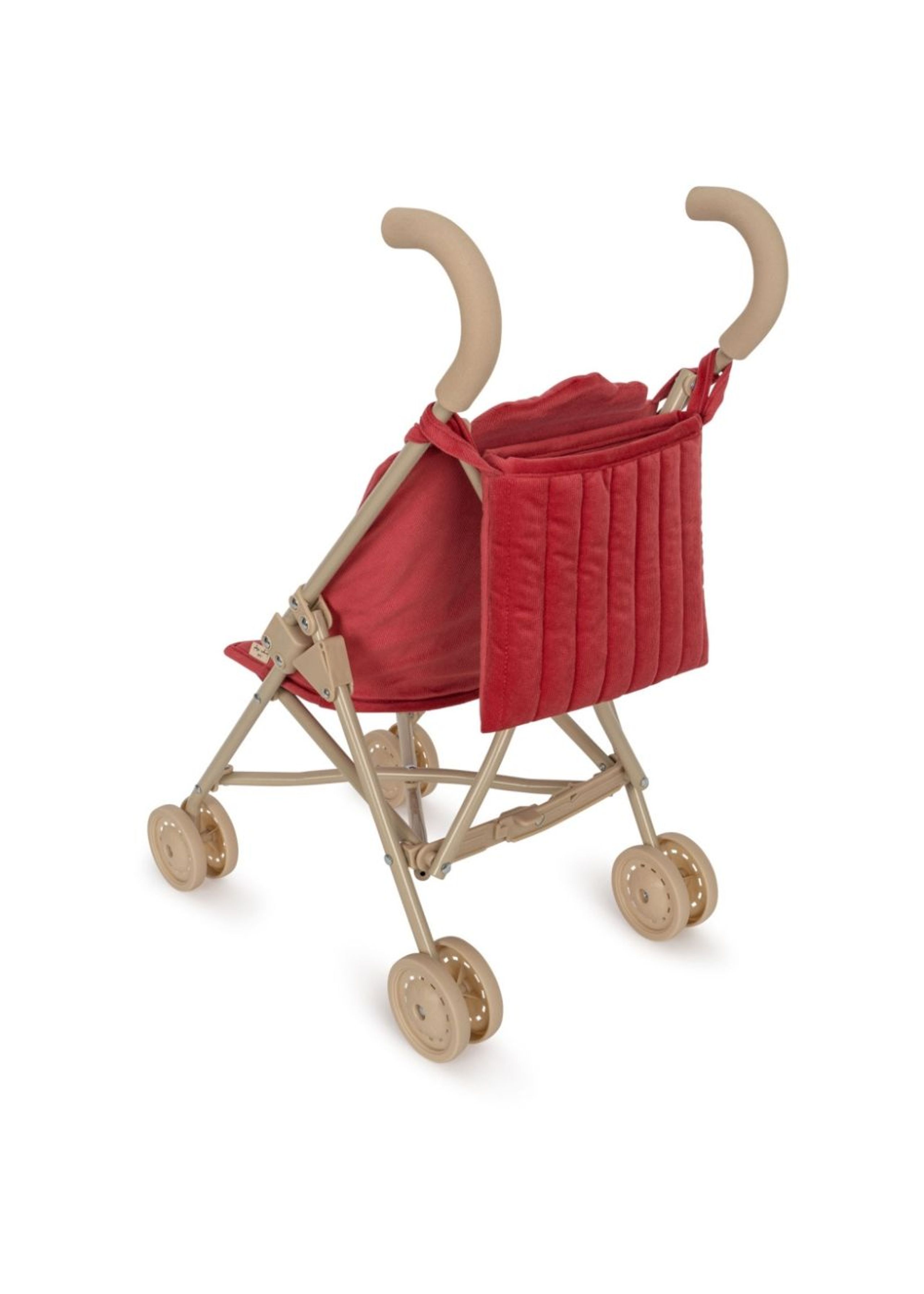 Konges Sløjd - Accessori per bambole - Doll Stroller Corduroy - Red