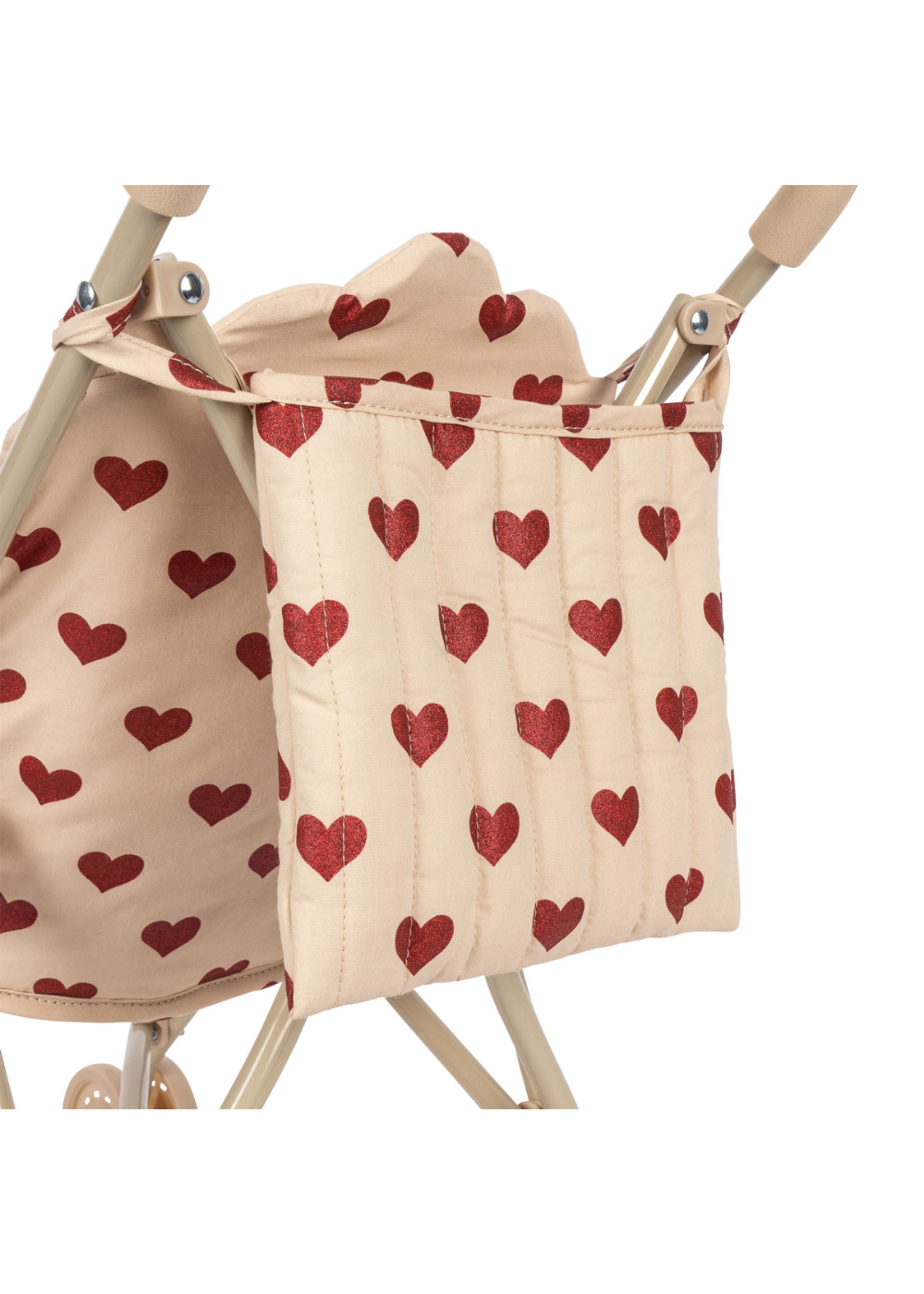 Konges Sløjd - Accessoires pour poupées - Doll stroller valentine - Amour rouge