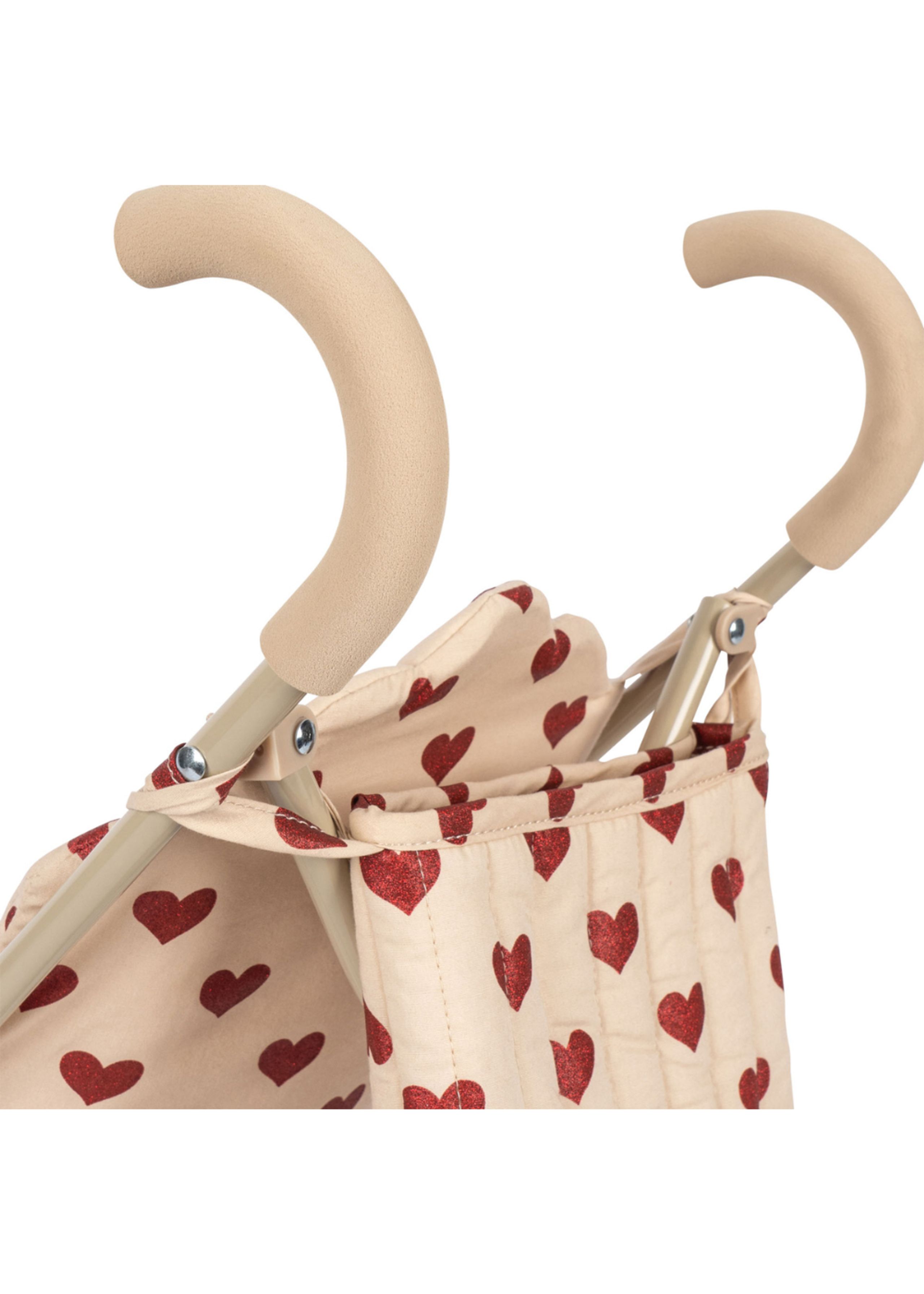Konges Sløjd - Accessoires pour poupées - Doll stroller valentine - Amour rouge