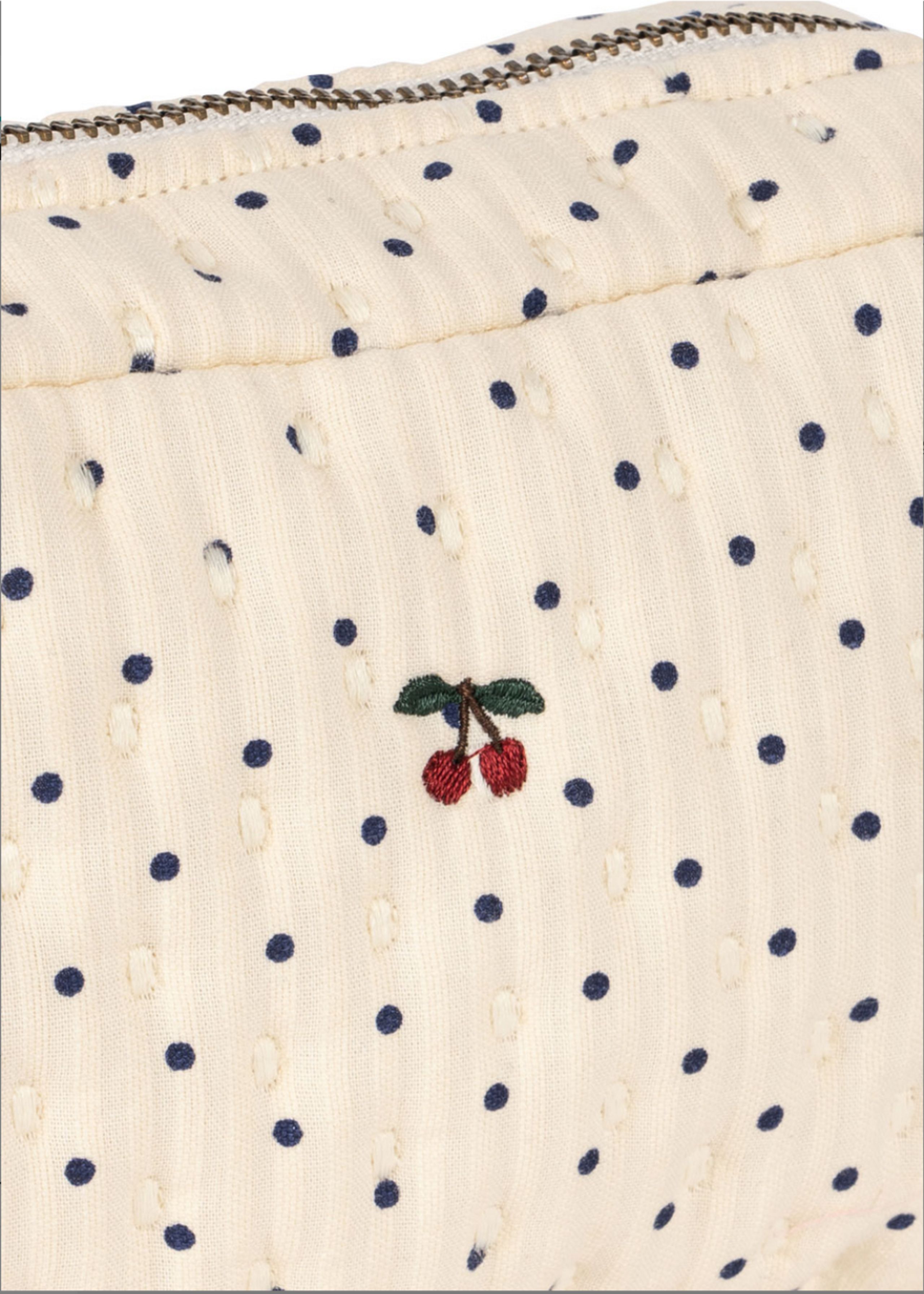 Konges Sløjd - Cream puffs - Seersucker Small Toiletry Bag - ESTATE DOT