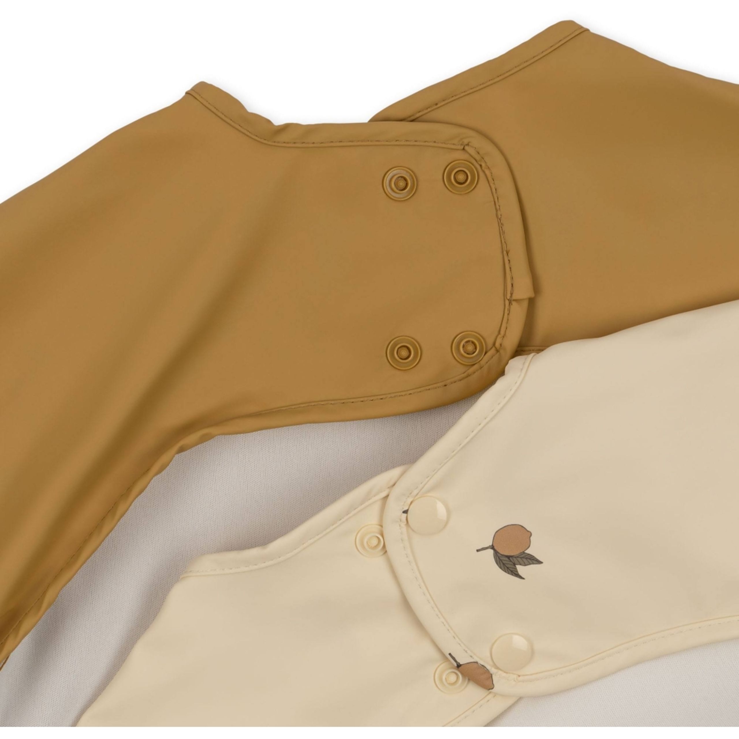 Konges Sløjd - Bib - 2 Pack Dinner Bib With Sleves - Lemon