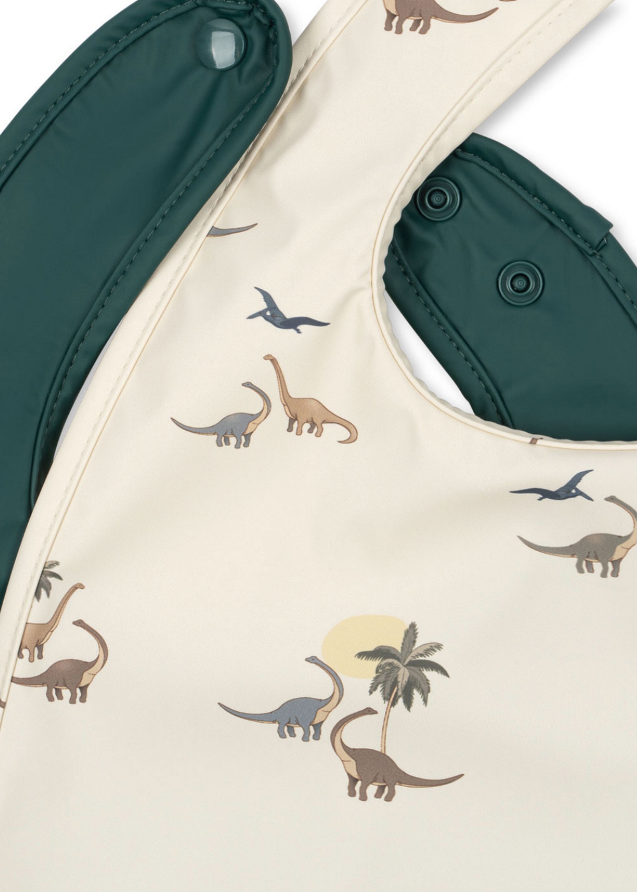Konges Sløjd - Bavette - 2 pack dinner bib - KUBI/RAIN FOREST