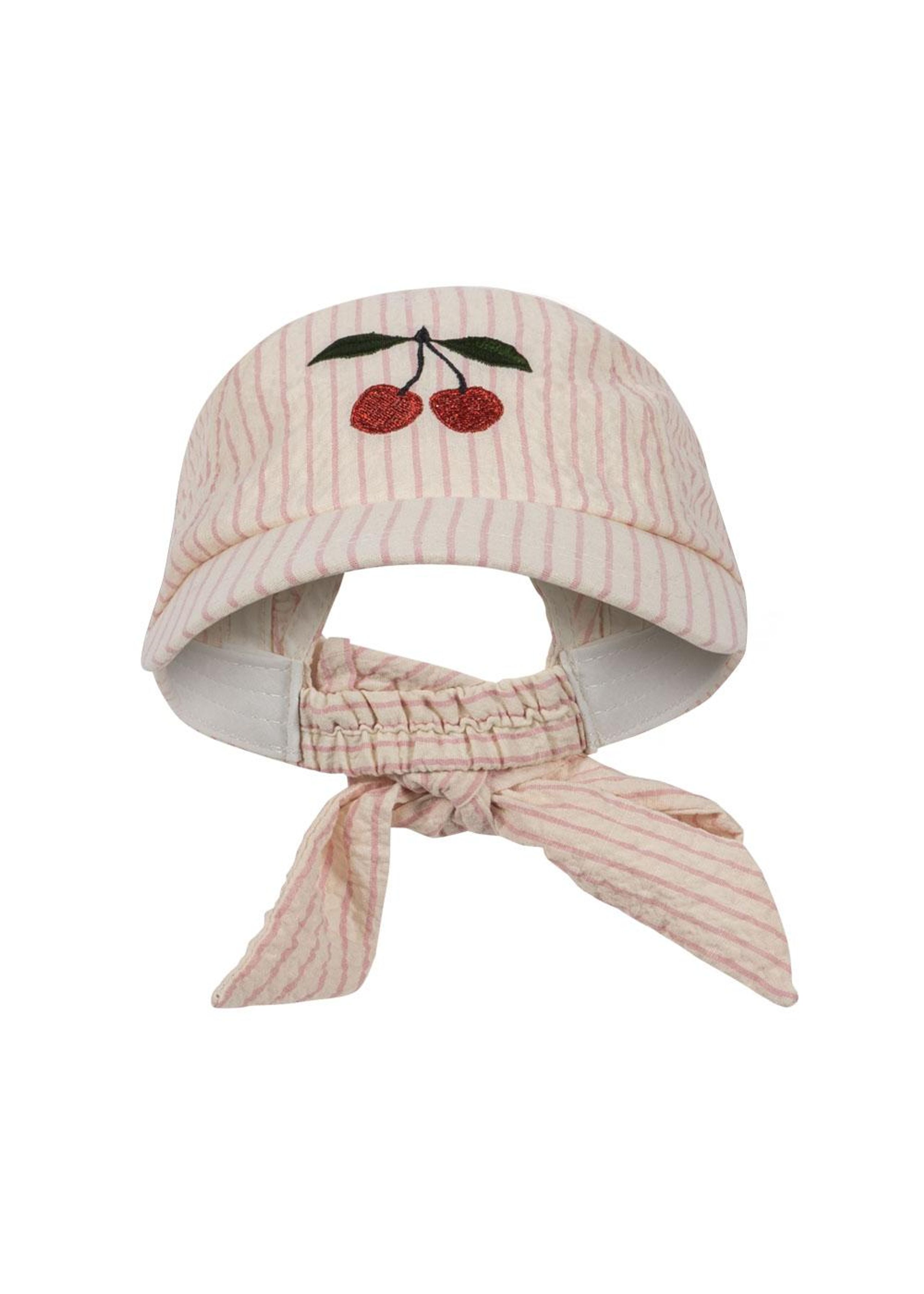 Konges Sløjd - Chapeau - Ellie Bow Cap Gots - PEONY STRIPE