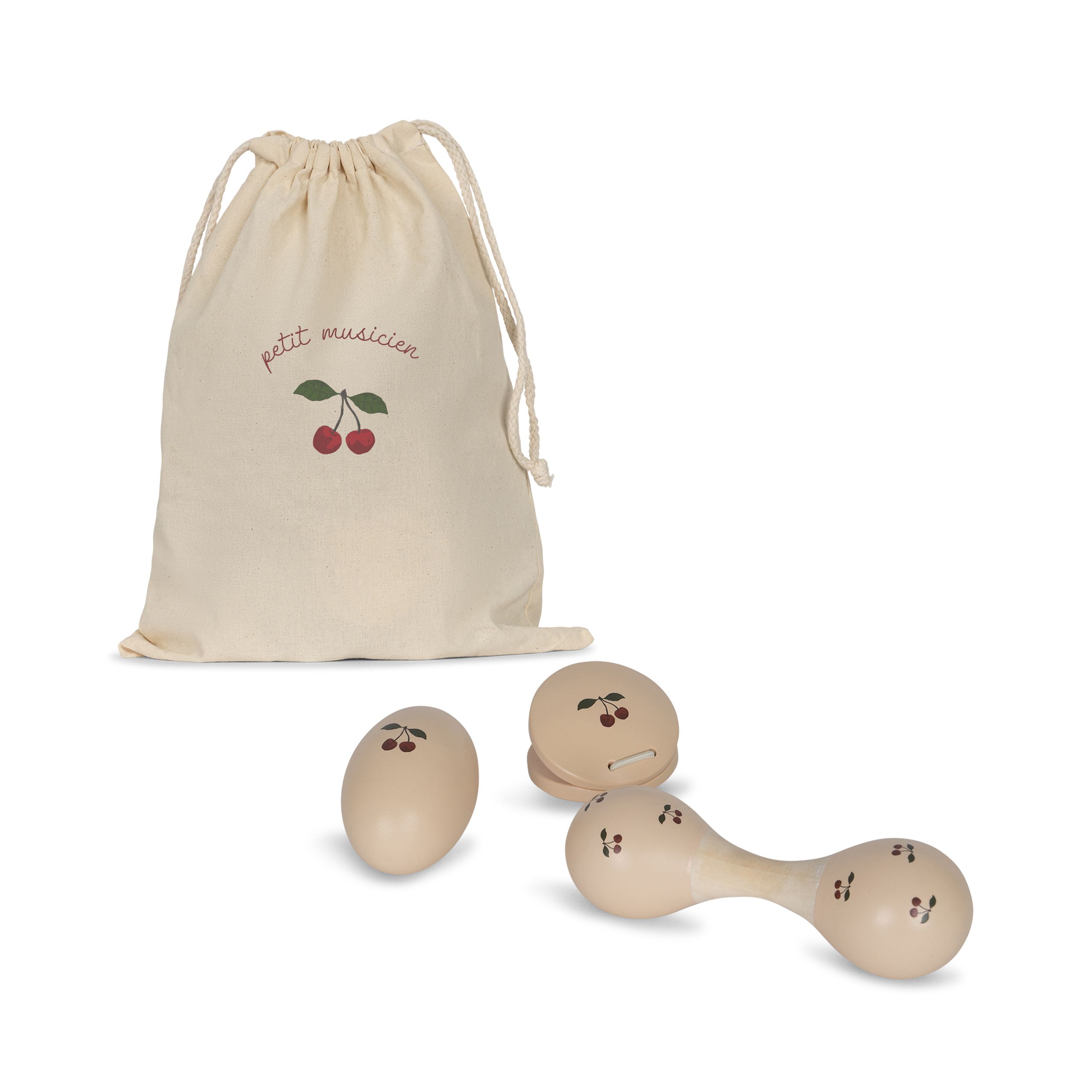 Konges Sløjd - - Wooden Music Set Cherry Fsc - CHERRY